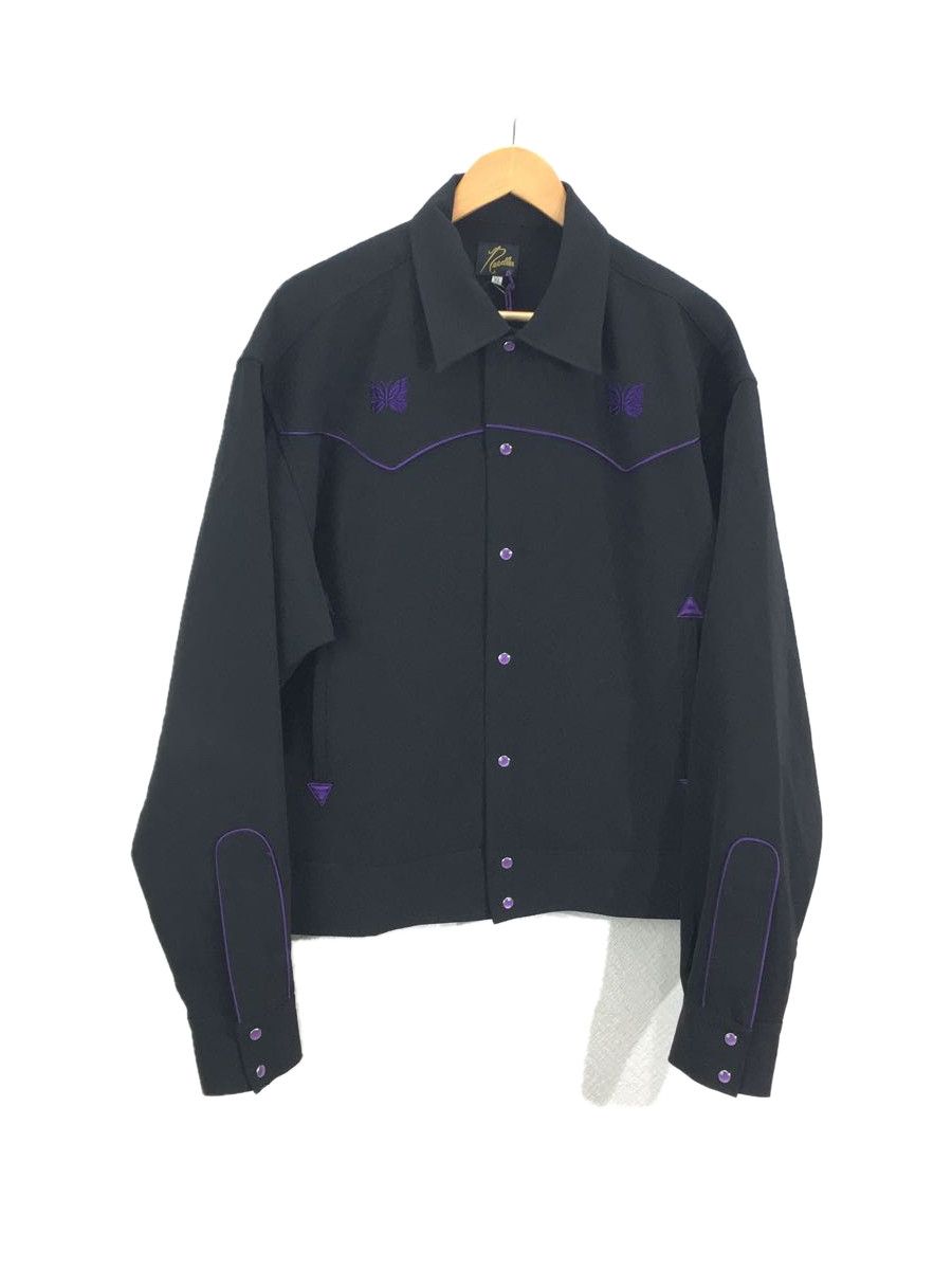 Jacket Black Piping Polyester Logo Long Sleeve
