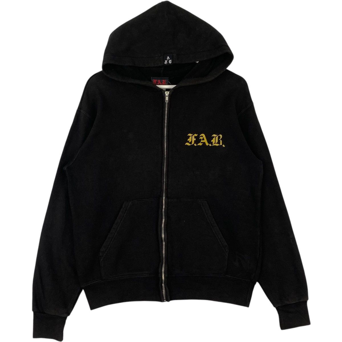 Vintage Vintage Fab Hoodie Full Zip Sweater Black Pullover Jumper M Size US M / EU 48-50 / 2 - 1 Thumbnail