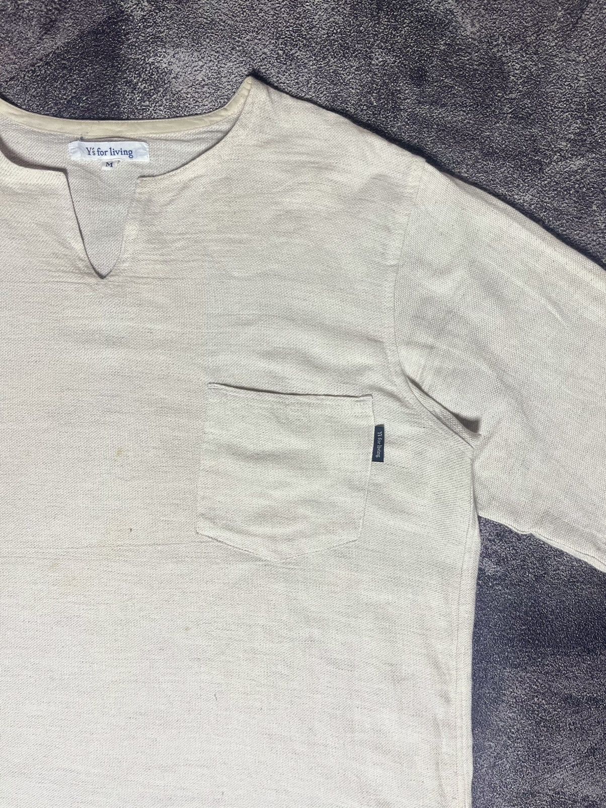 Y's for Men Y’s for living by yohji yamamoto vneck pocket tshirt Size US M / EU 48-50 / 2 - 4 Thumbnail