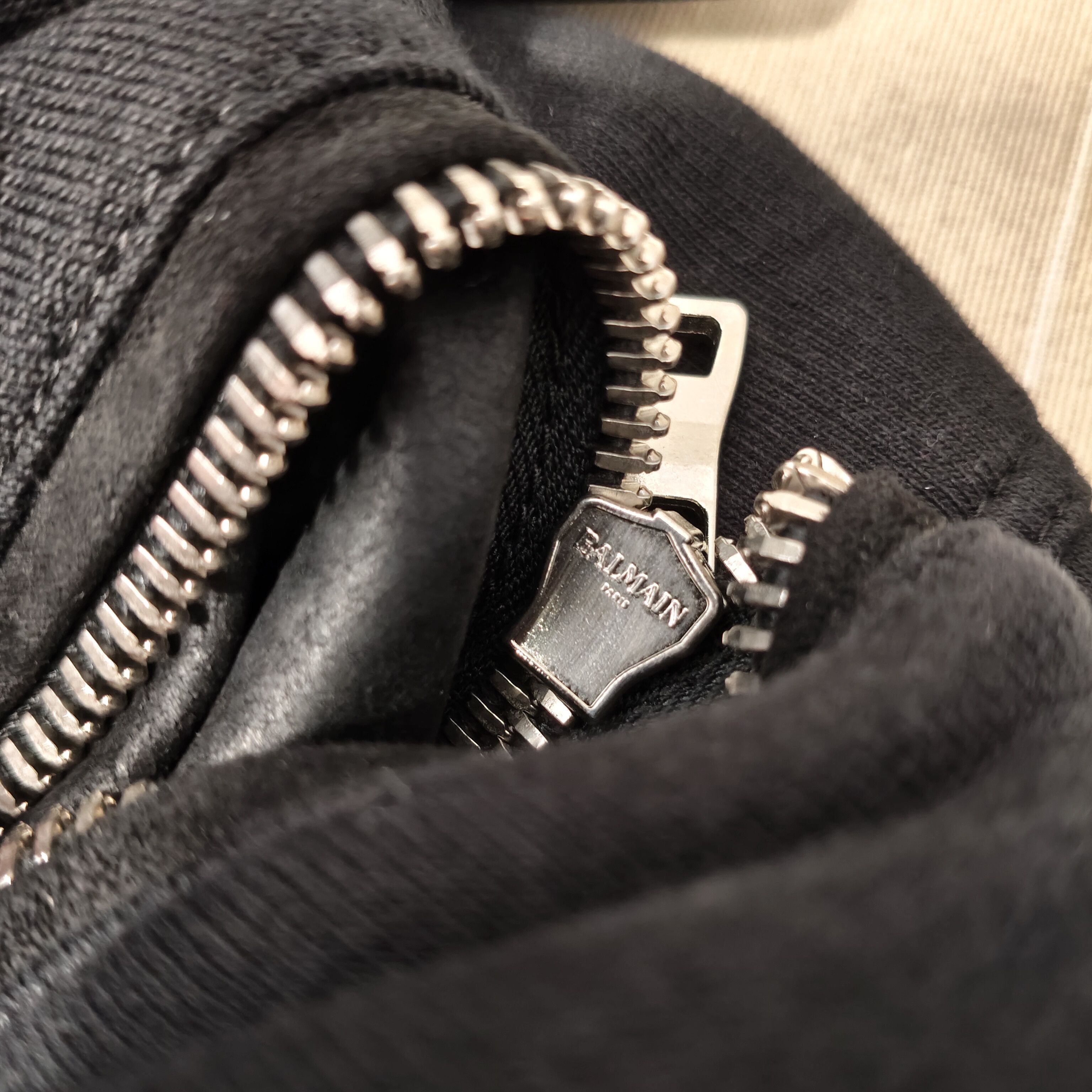 Balmain Leather and cotton biker sweatpants Size US 32 / EU 48 - 16 Thumbnail