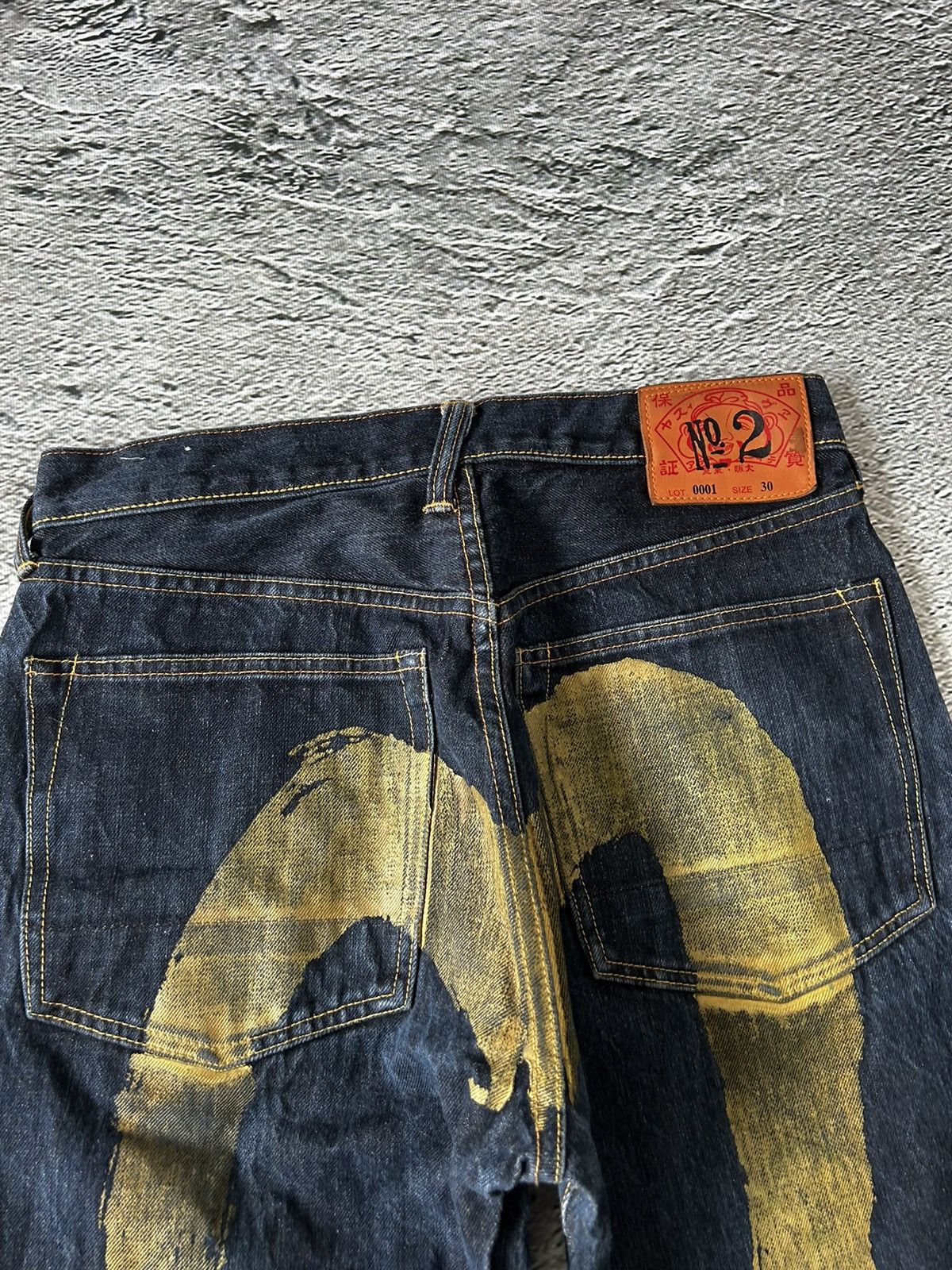 Evisu Evisu jeans daicock big logo gold selvedge denim Japan Size US 30 / EU 46 - 2 Thumbnail
