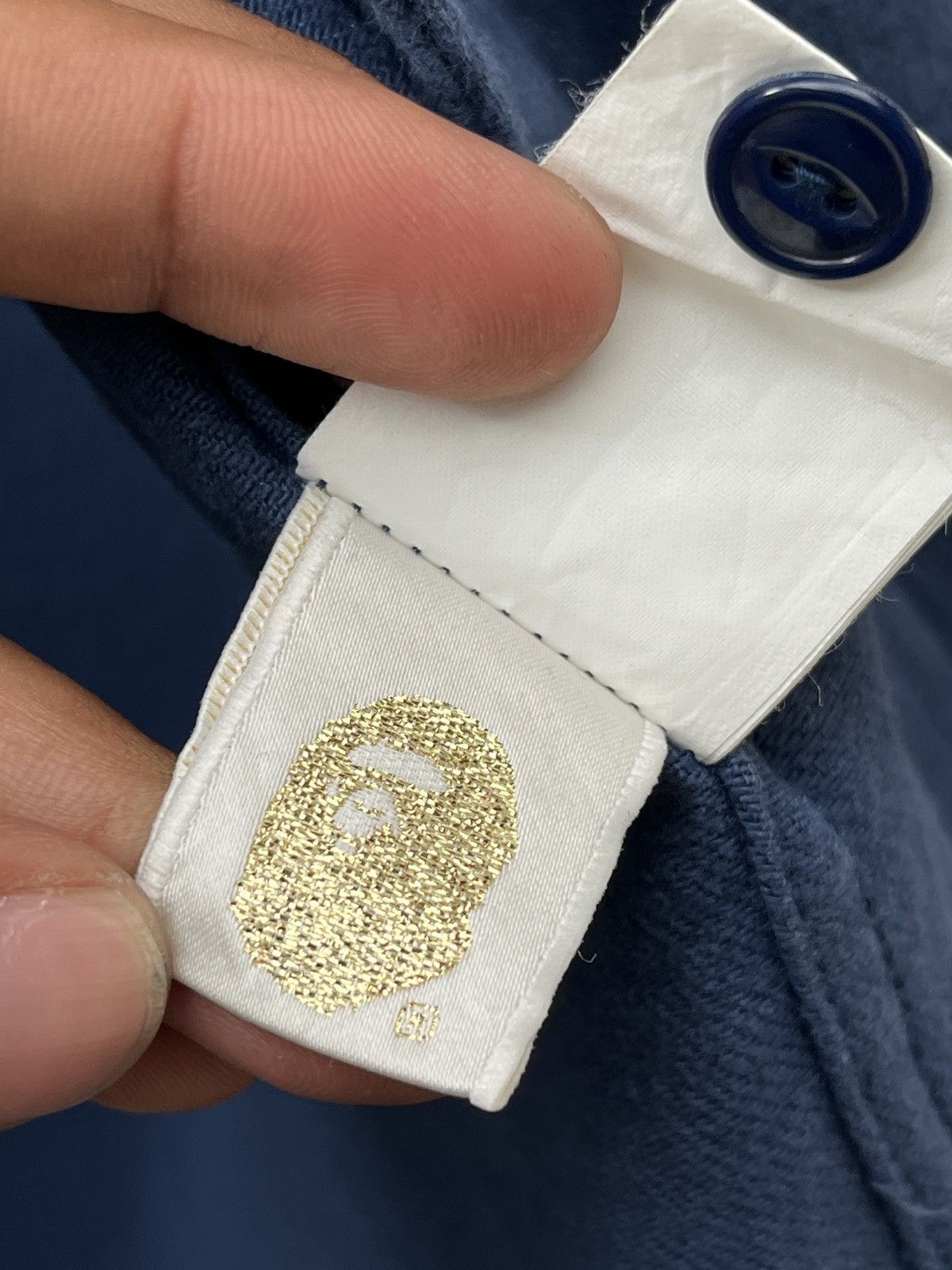 Bape Bape Chainstitch Embroidered Button Up Shirts Size US S / EU 44-46 / 1 - 12 Thumbnail