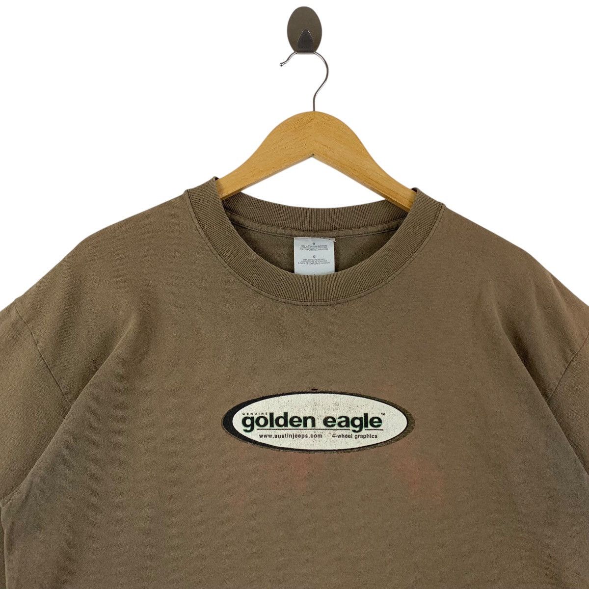 Gildan × Vintage Vintage 90s GOLDEN EAGLE big printed tee Size US L / EU 52-54 / 3 - 3 Thumbnail