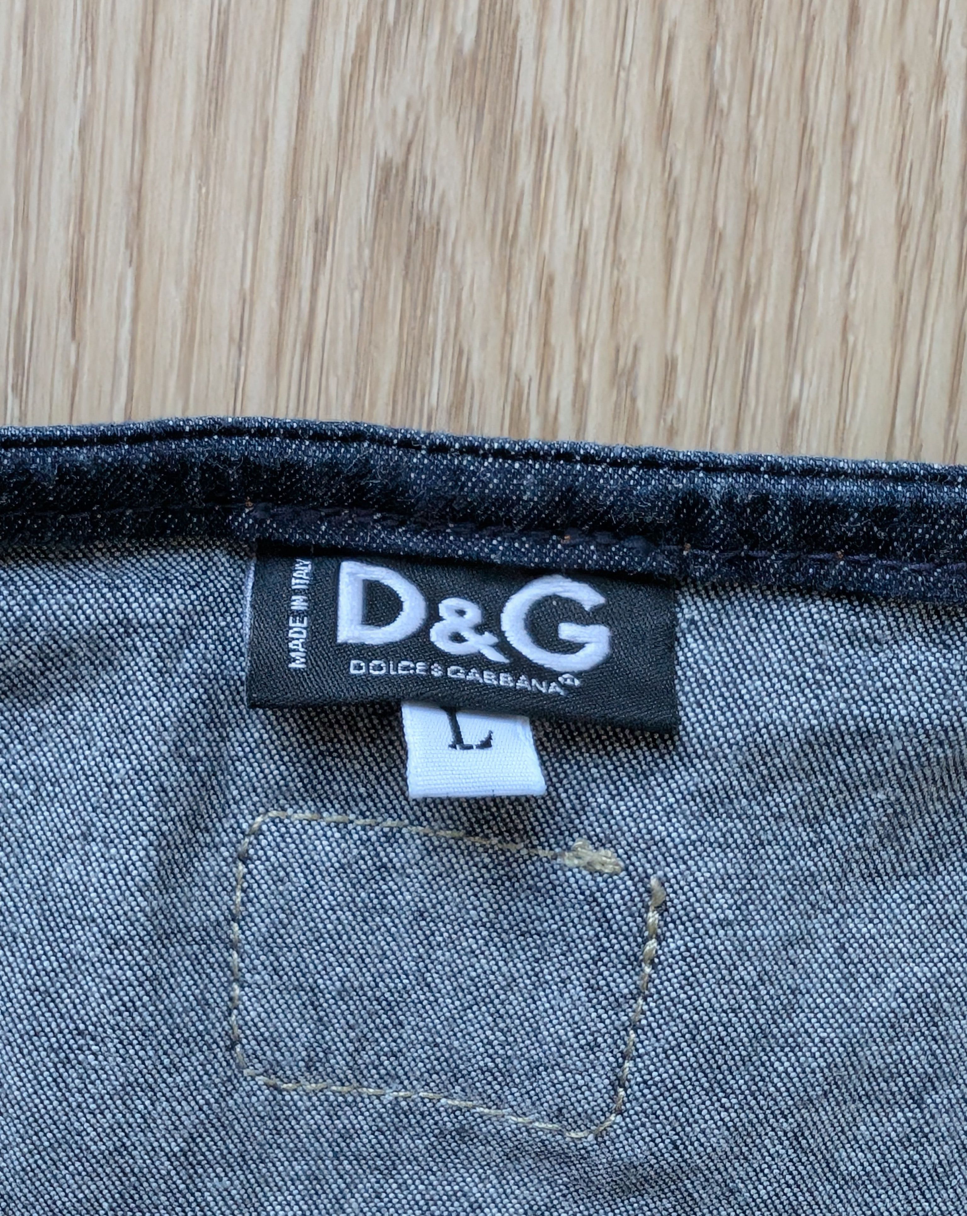 Dolce & Gabbana Dolce & Gabbana Denim Corset Size L / US 10 / IT 46 - 6 Thumbnail