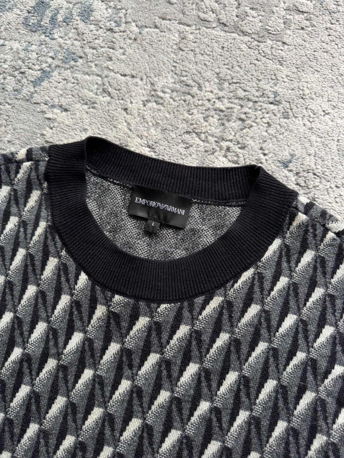 Emporio Armani Emporio Armani Wool Sweater Size L Size US L / EU 52-54 / 3 - 3 Thumbnail