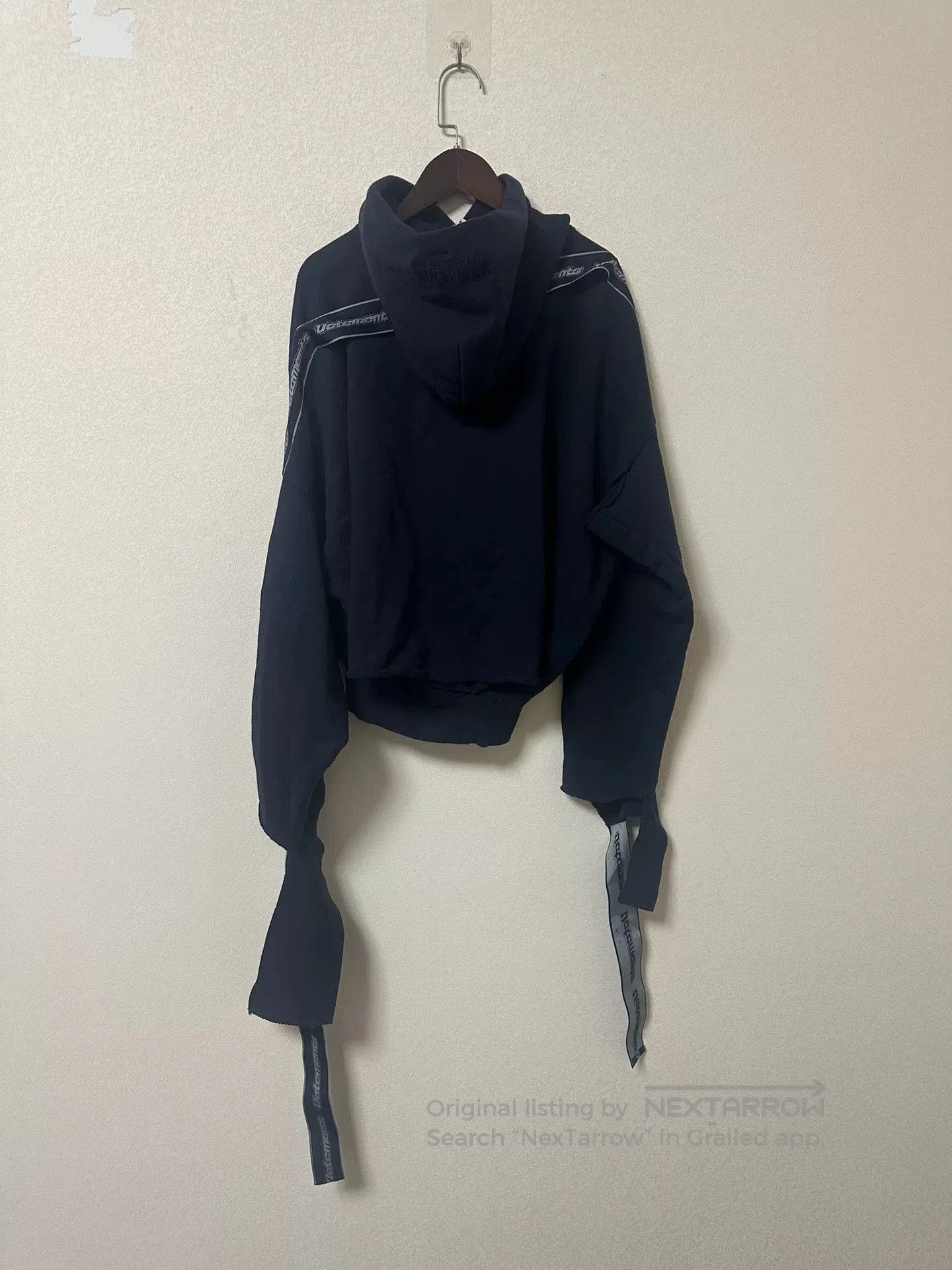 Vetements Vetements Blue Hoodie with Design Details. Size US XS / EU 42 / 0 - 2 Thumbnail