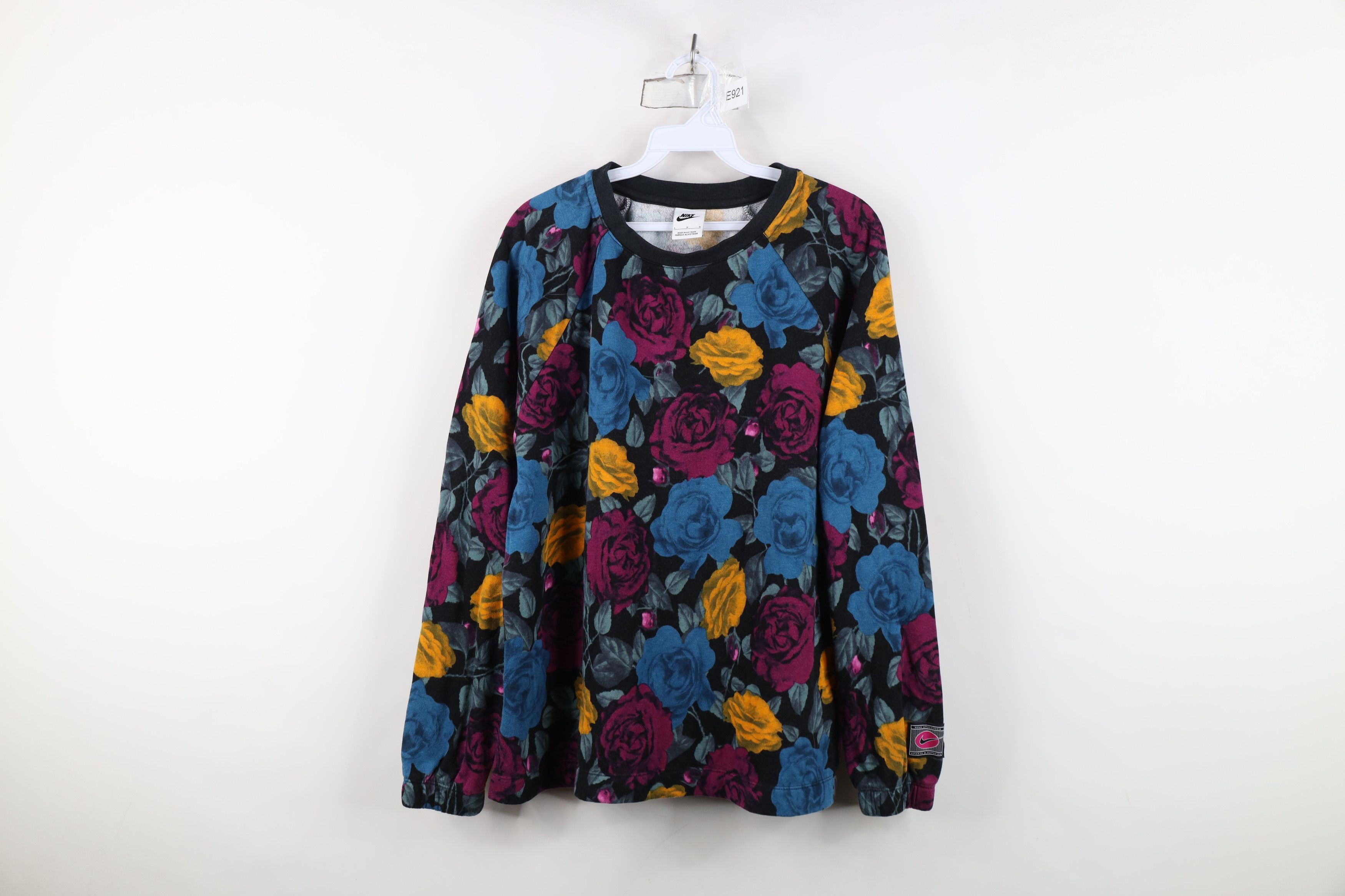 Nike Nike Floral Flower Power All Over Print Crewneck Sweatshirt Size L / US 10 / IT 46 - 1 Thumbnail