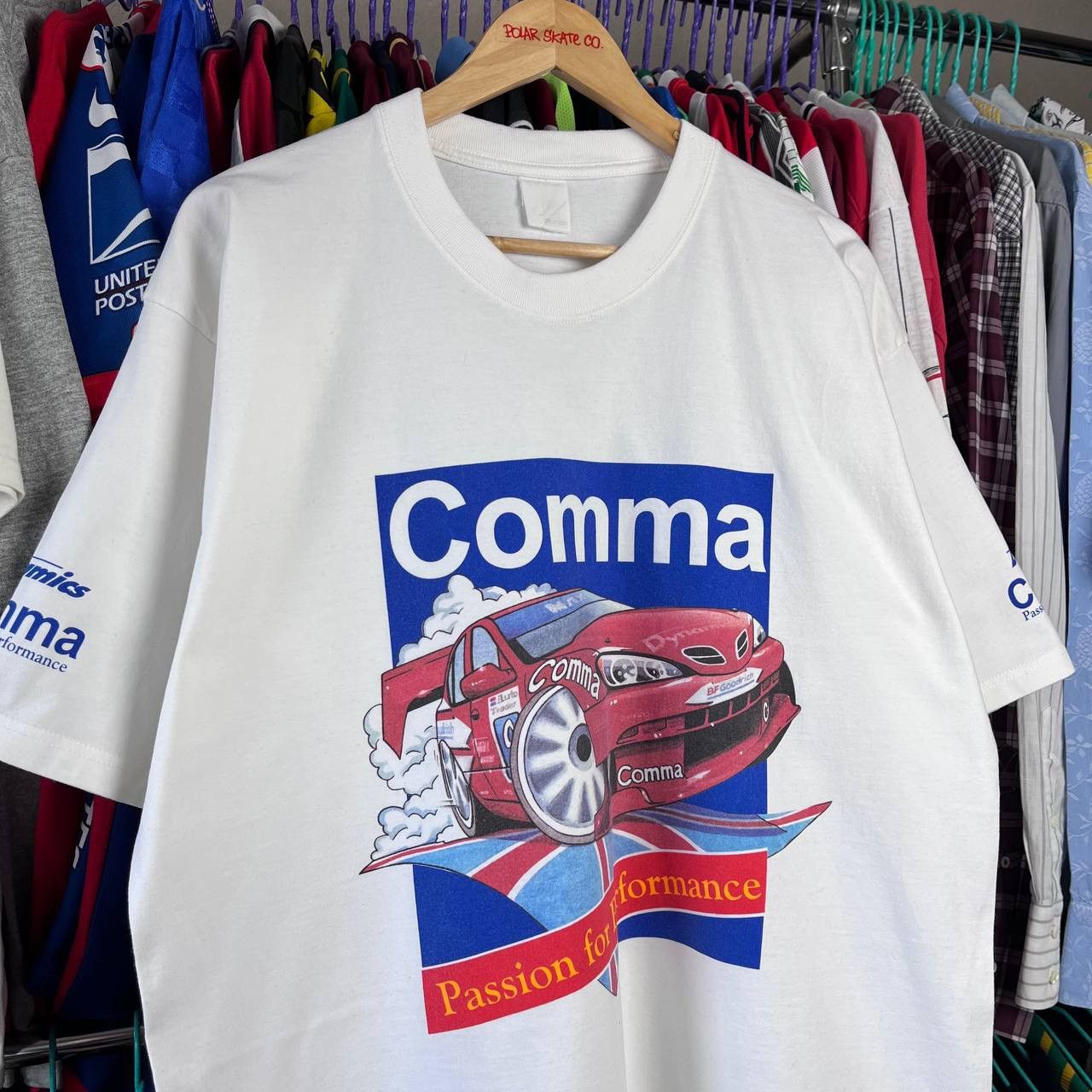 90s Comma Team Dynamics Sparco Motorsport Rally T Shirt