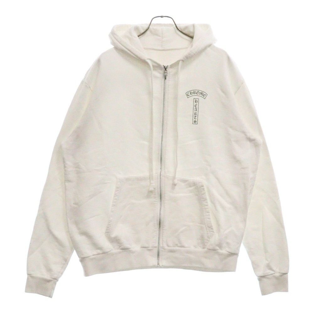 トップス CHROME HEARTS Back Arch Logo hoodie XL Chrome Hearts Zip Hoodie Back Arch Logo White
