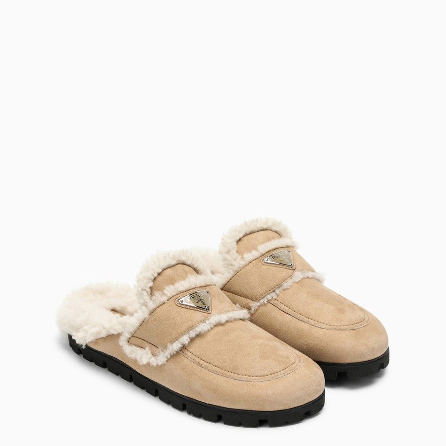 Prada o1d2blof0924 Mules in Beige Size US 6 / IT 36 - 1 Thumbnail