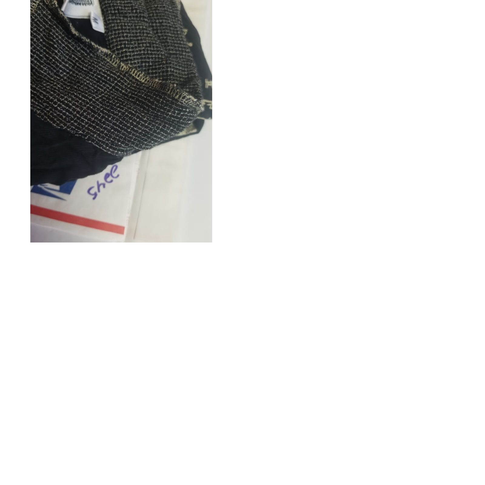 Vintage USINDO Blouse Shirt Open Front Button Black Tunic Long Sleeve M Womens Vintage Size M / US 6-8 / IT 42-44 - 9 Thumbnail