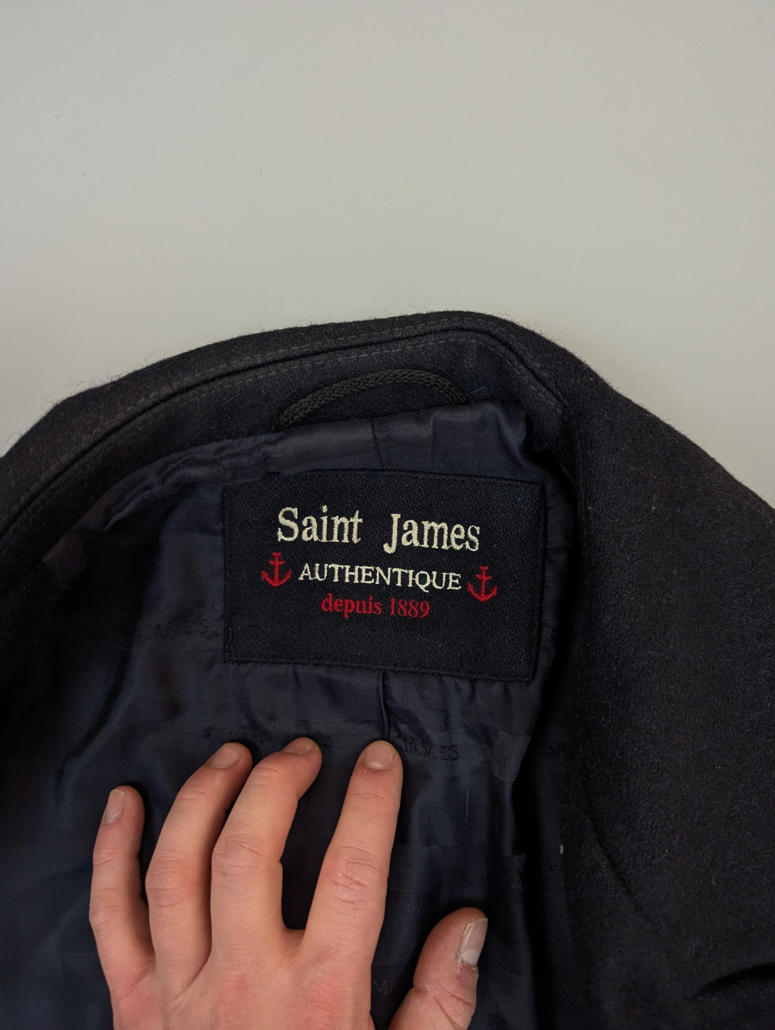 Saint James Saint James Vintage Galion Wool Coat French Nautical Jacket Size US M / EU 48-50 / 2 - 13 Thumbnail
