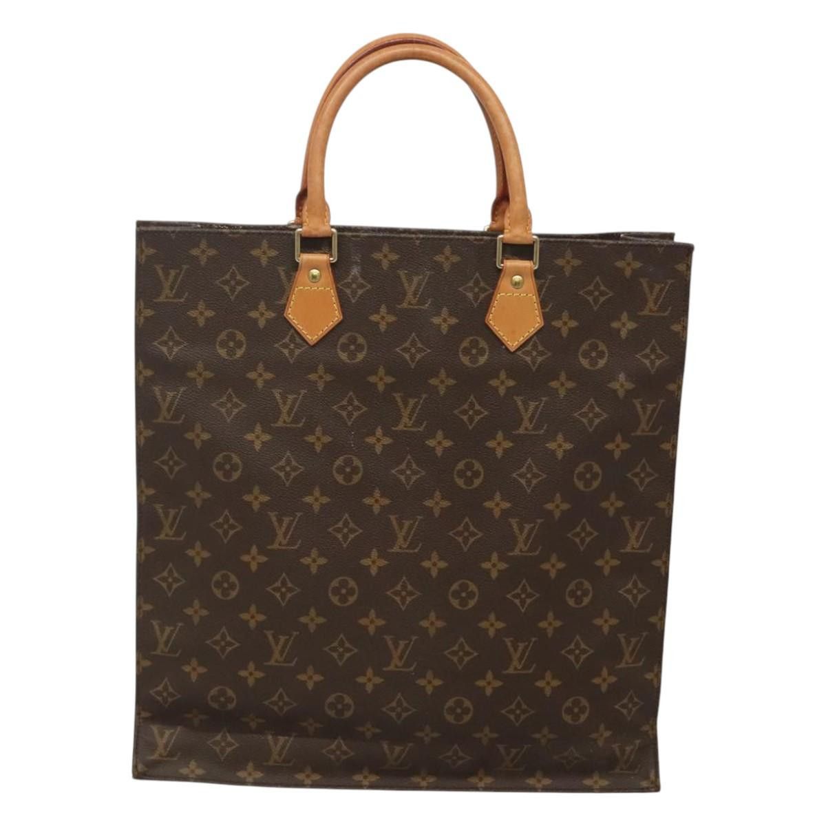Louis Vuitton LOUIS VUITTON Monogram Sac Plat Hand Bag M51140 Size ONE SIZE - 2 Thumbnail