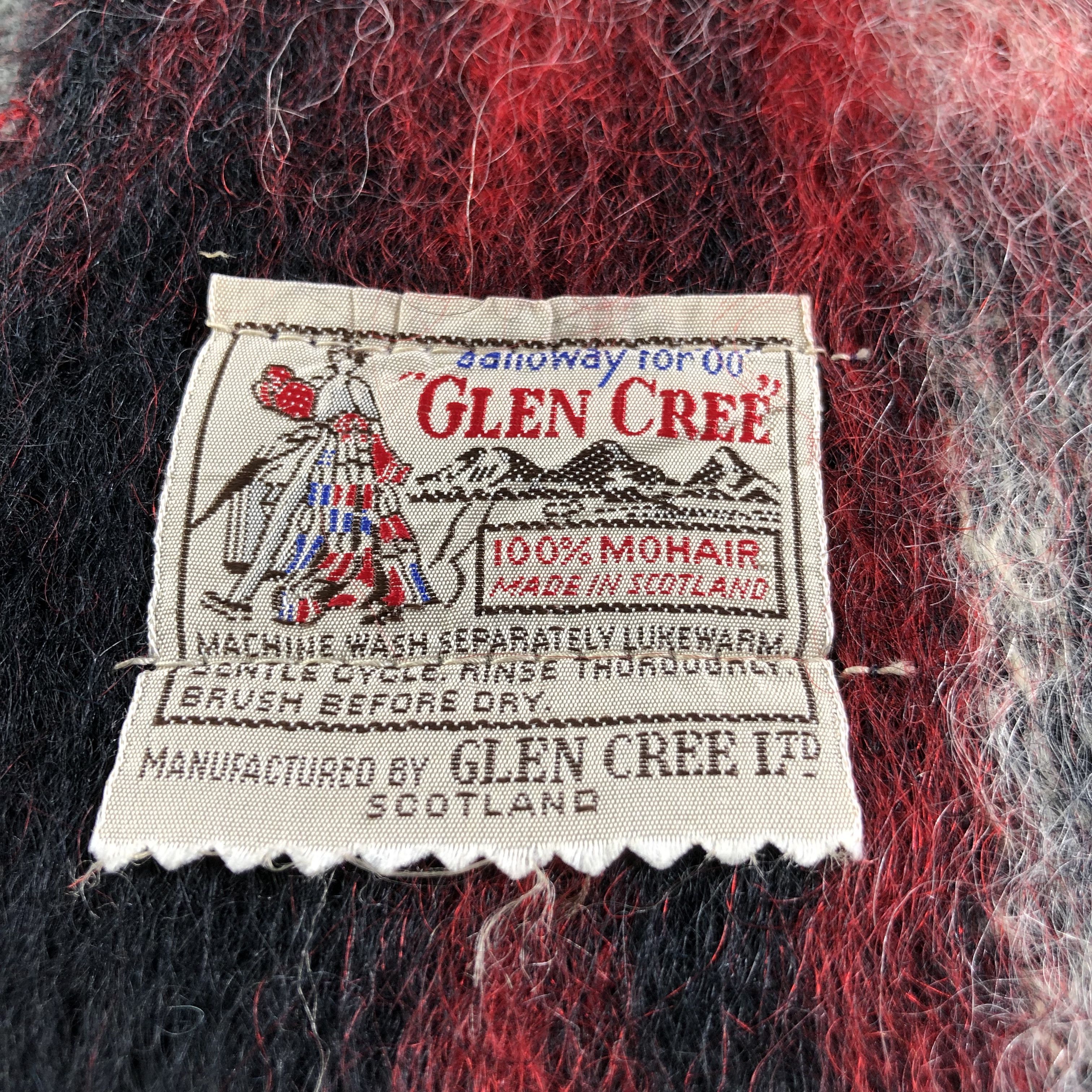 Vintage Glen Cree Mohair Scarf Muffler V1349 Size ONE SIZE - 4 Thumbnail