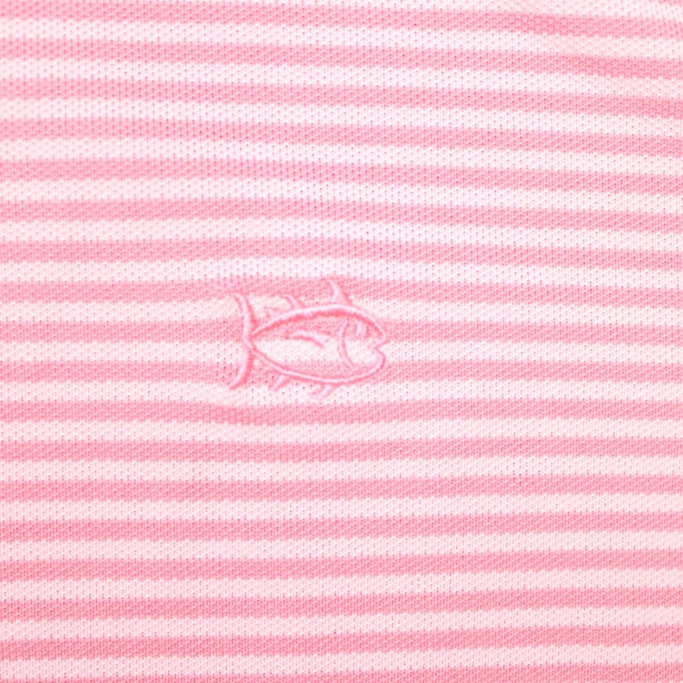 Southern Tide Southern Tide Polo Shirt Men Medium Pink Fort Frederick Stripe Short Sleeve Polo Size US M / EU 48-50 / 2 - 5 Thumbnail