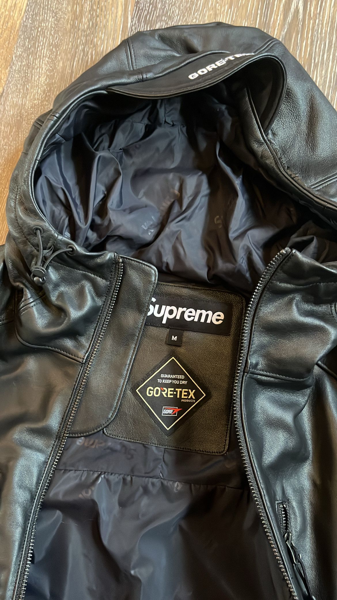Supreme Gore-Tex Leather Jacket Black
