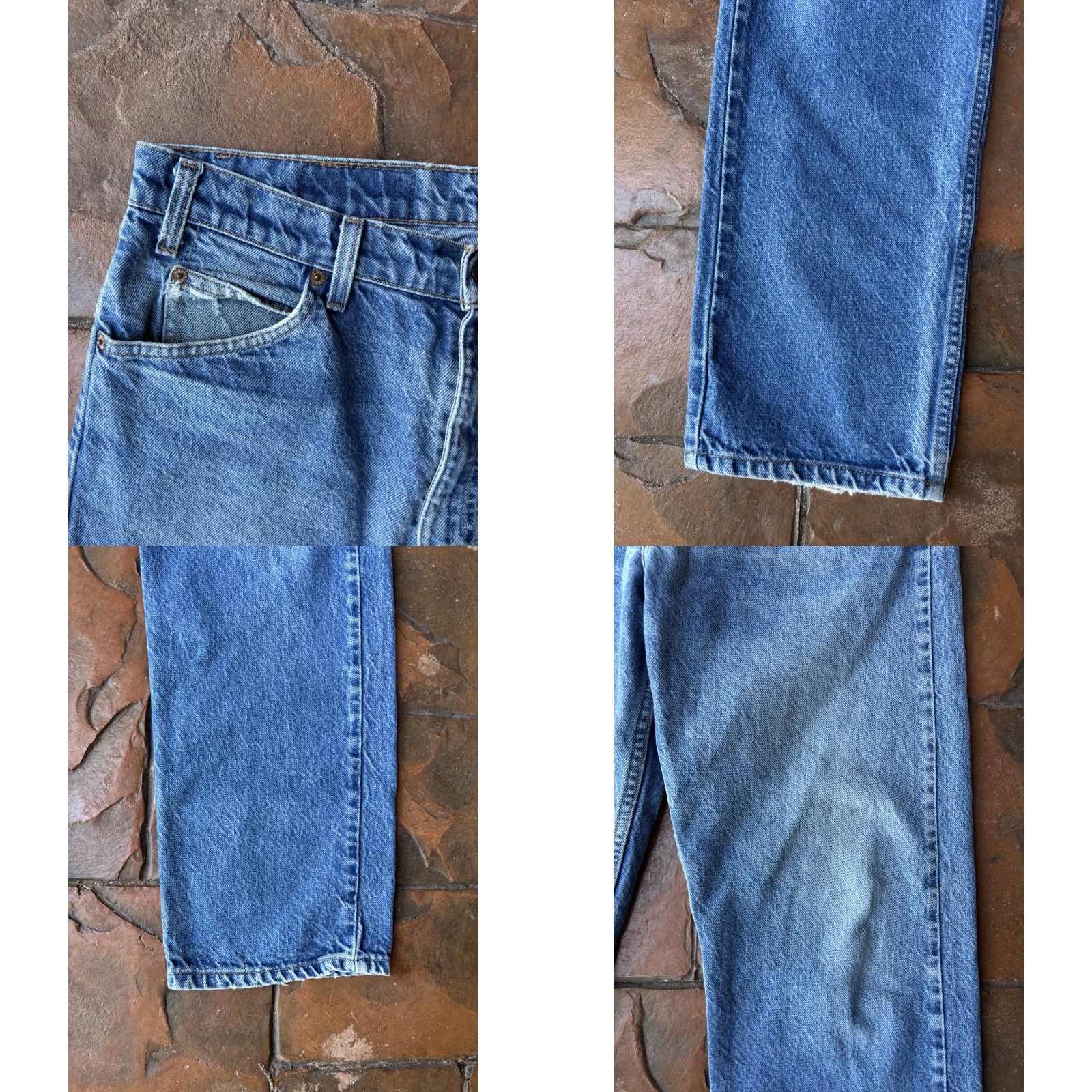 Levi's VINTAGE Levi’s 505 Orange Tab Denim Jeans 36x32 Light Wash Regular Fit Men's Jeans Size US 36 / EU 52 - 8 Thumbnail