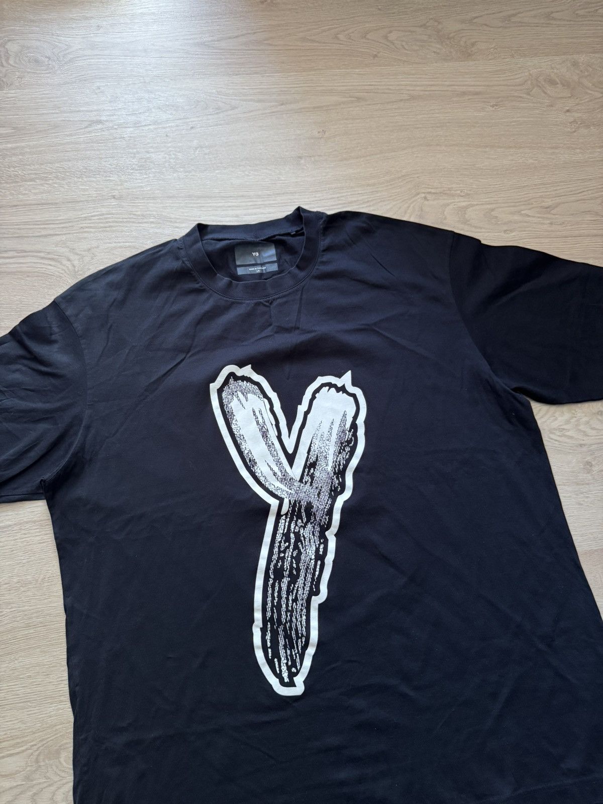 Y-3 Y-3 Yohji Yamamoto Baggy Japanese Black T-Shirt Size US L / EU 52-54 / 3 - 2 Thumbnail