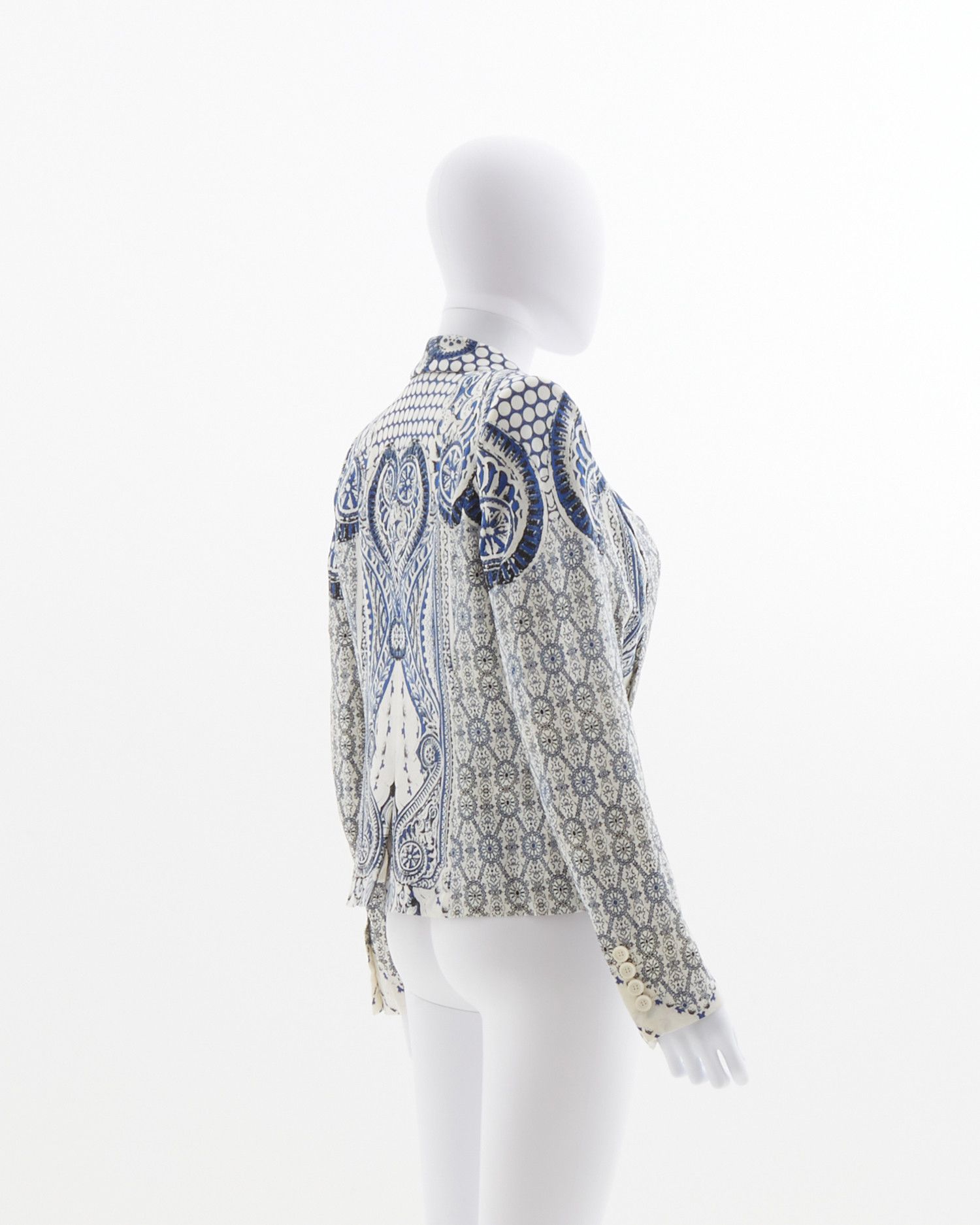 Roberto Cavalli Resort 2014 silk printed blazer Size S / US 4 / IT 40 - 3 Thumbnail