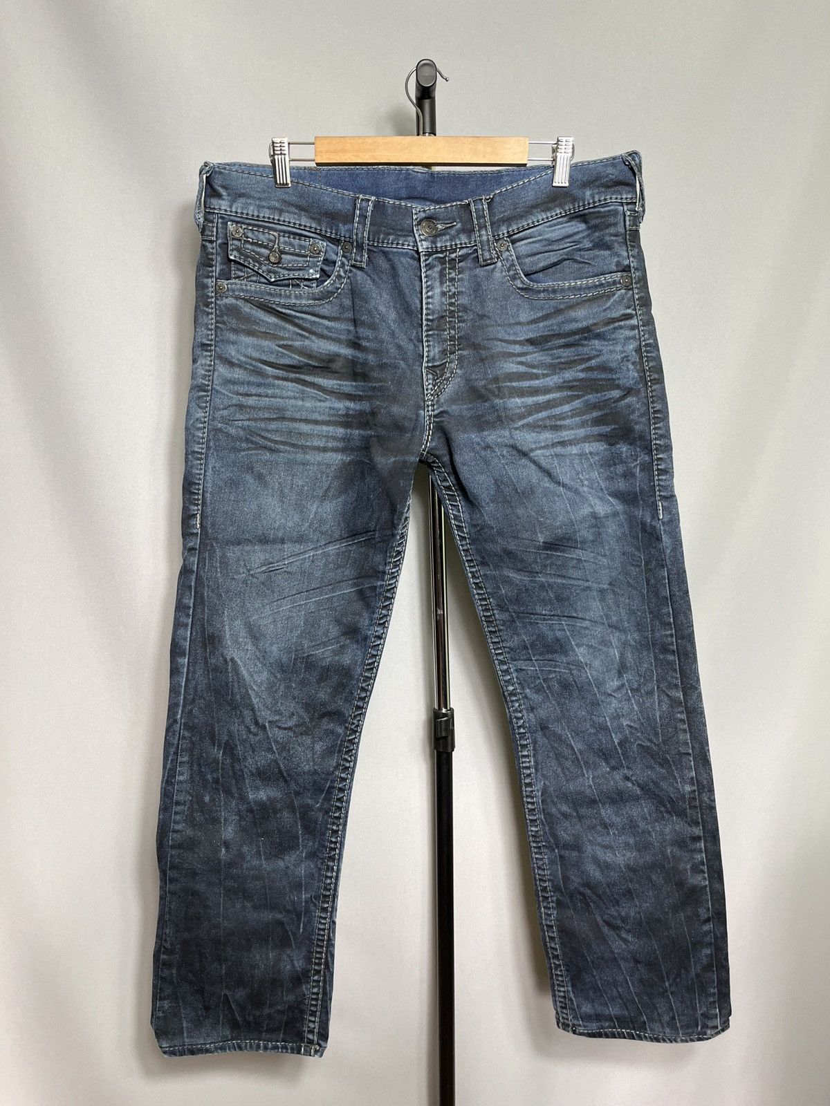 True Religion True Religion Men's Section Slim Blue Pants Navy Size US 36 / EU 52 - 1 Thumbnail