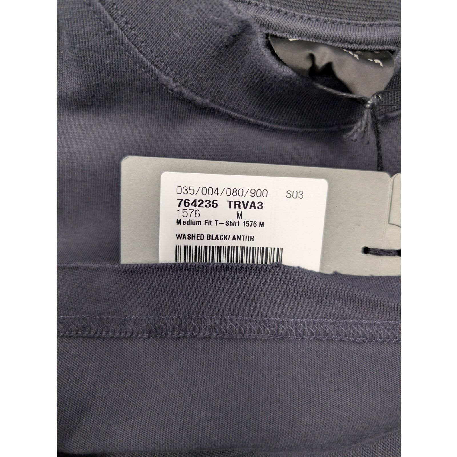 Balenciaga o1rshd1 Medium Fit T-Shirt in Washed Black / Anthracite Size US M / EU 48-50 / 2 - 23 Thumbnail