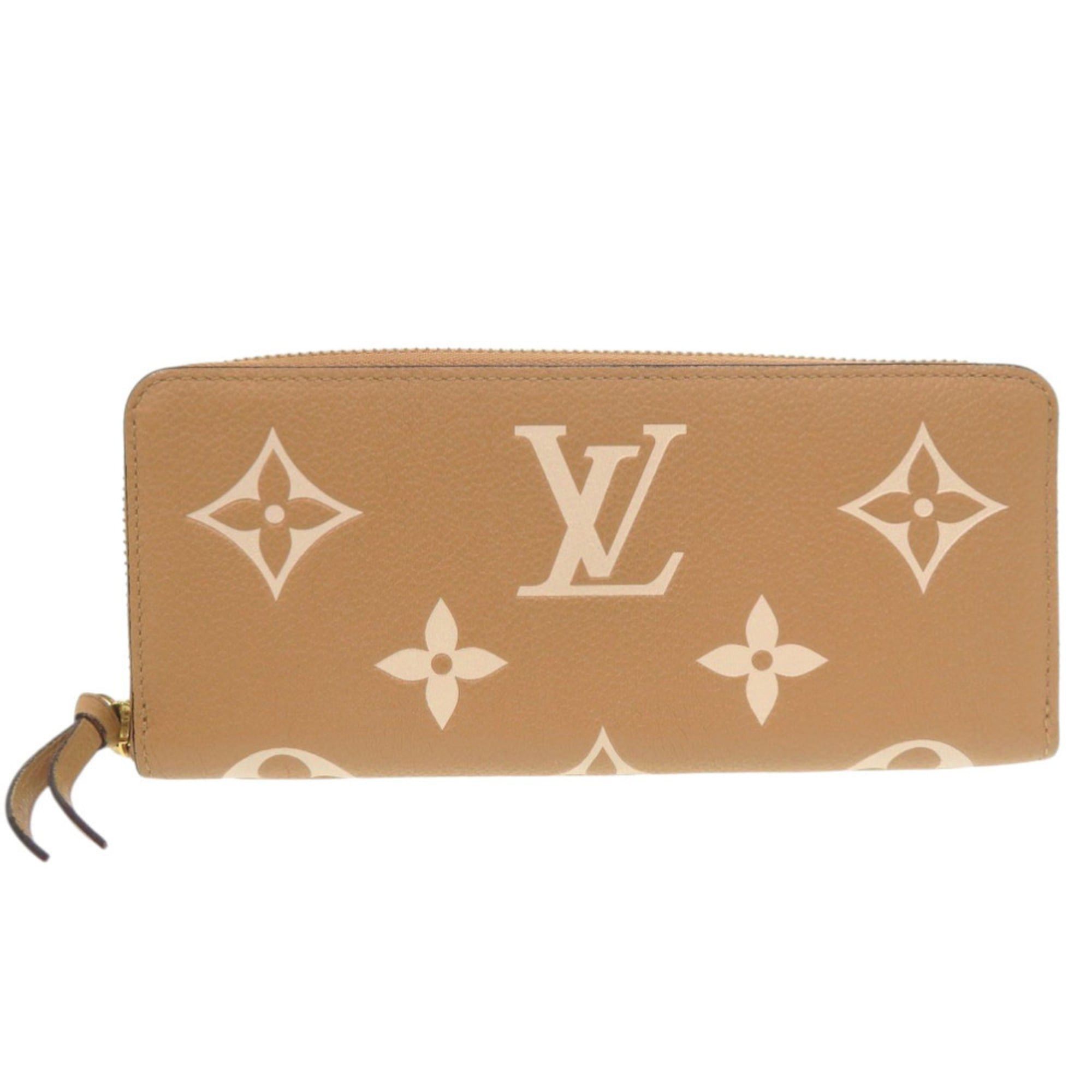 Louis Vuitton Louis Vuitton Portefeuille Clemence Monogram Empreinte Beige Long Wallet LV 0007LOUIS VUITTON Size ONE SIZE - 1 Thumbnail