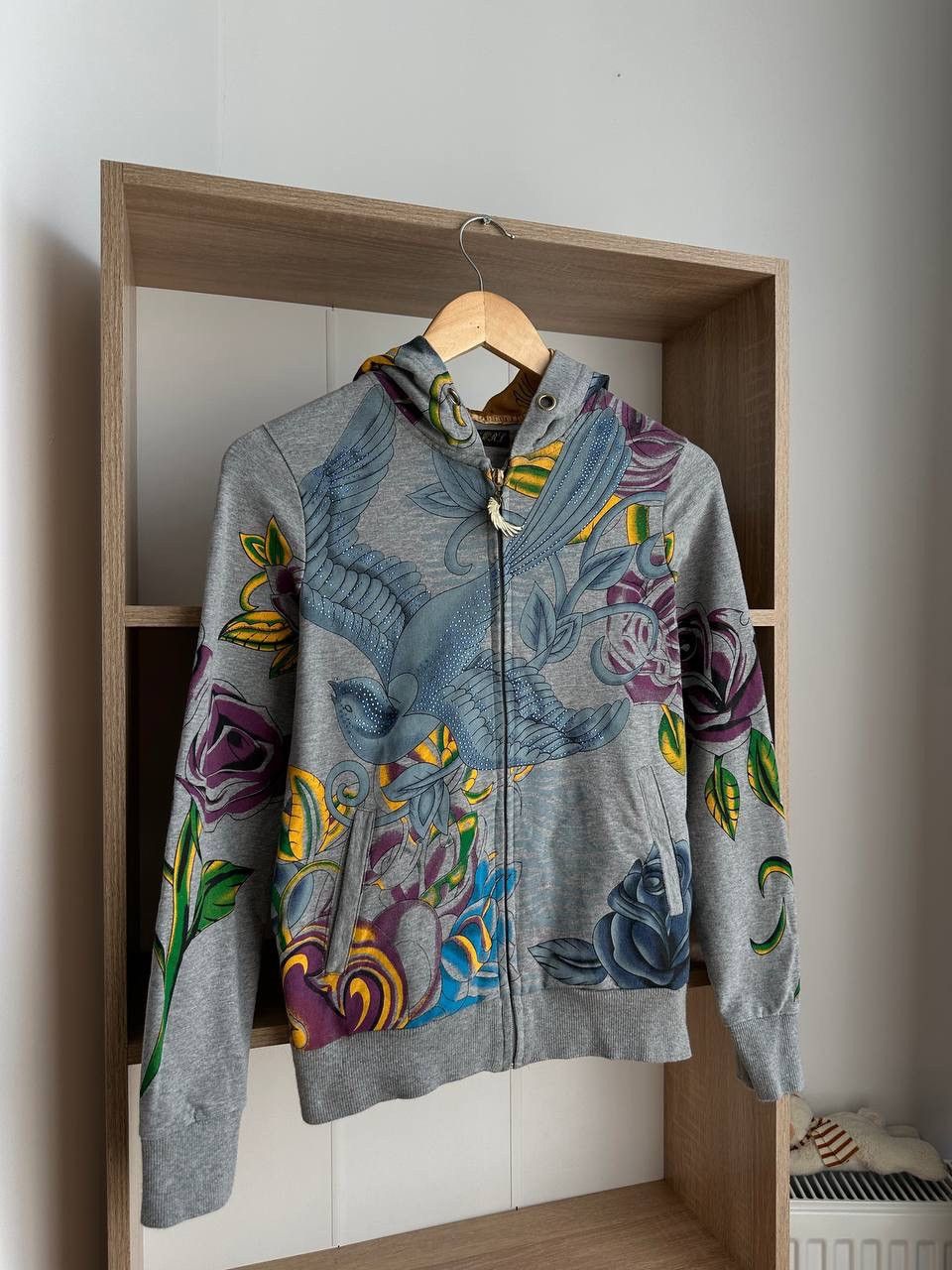 Christian Audigier × Ed Hardy × Vintage Vintage Ed Hardy Christian Audigier Style Hoodie Size S / US 4 / IT 40 - 11 Thumbnail