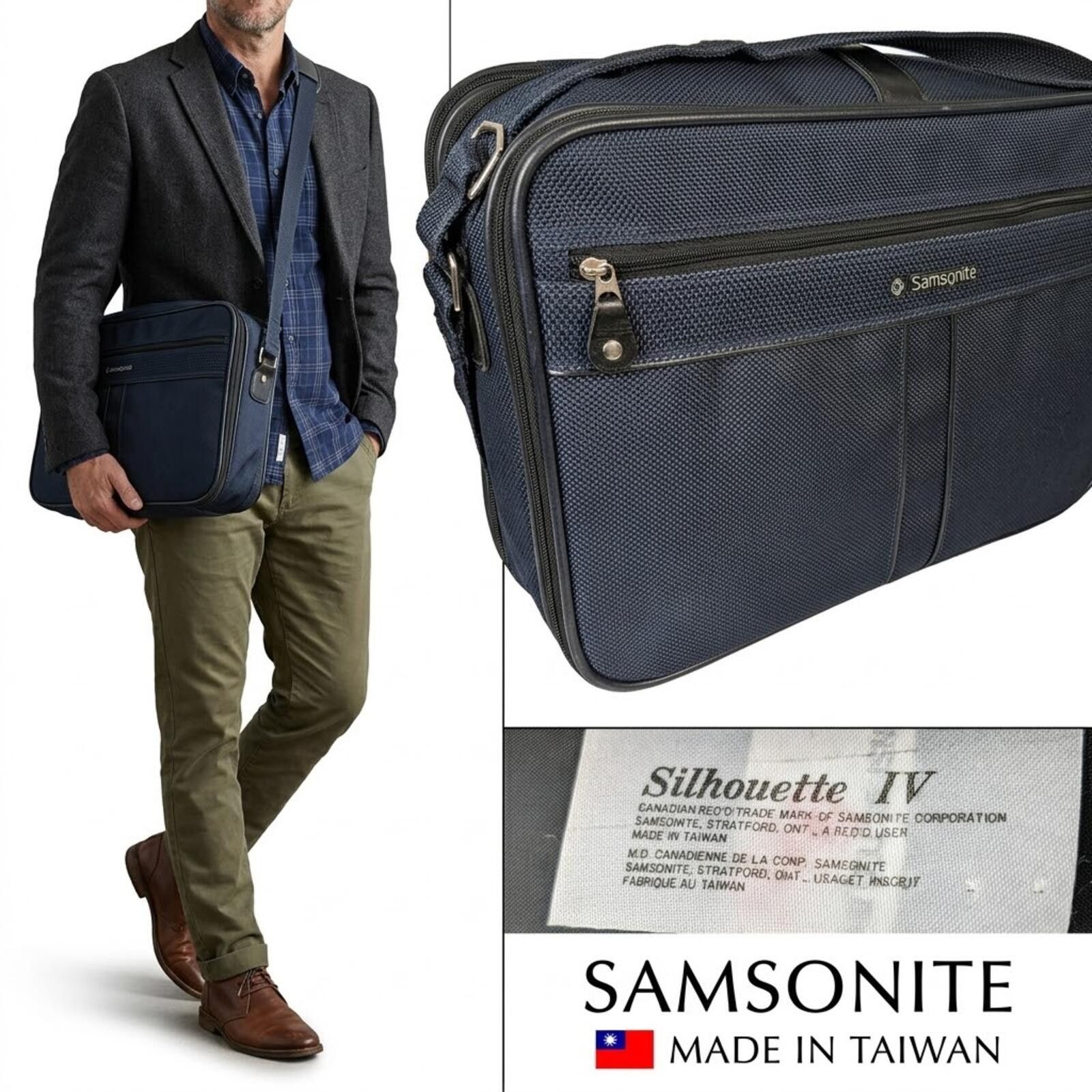 Samsonite Samsonite Silhouette Carry-on Travel Bag 1987 Taiwan Expand Size ONE SIZE - 1 Thumbnail