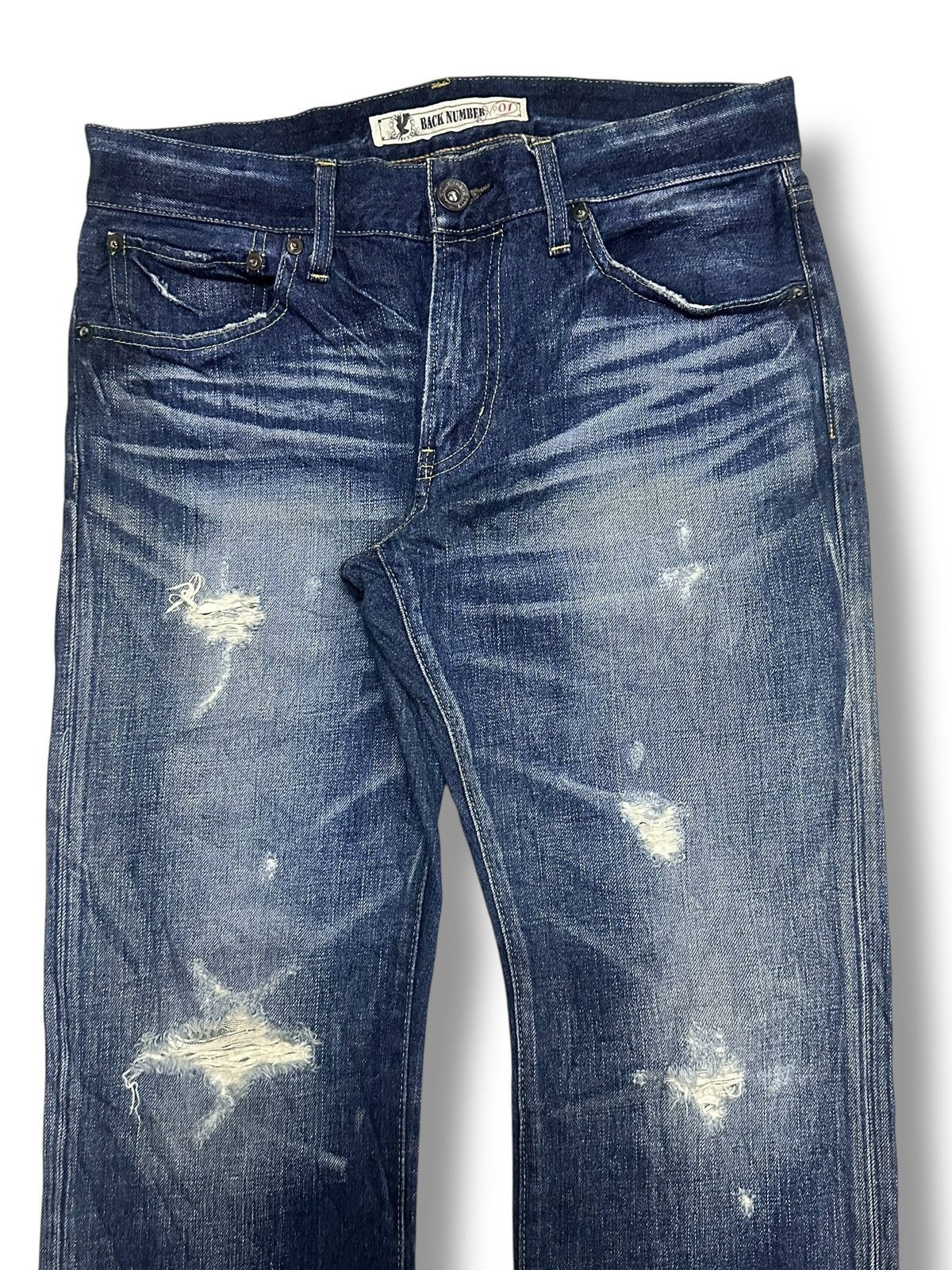 Japanese Brand Vintage Japan Distressed Jeans Baggy Style and Thunder Wash Size US 32 / EU 48 - 4 Thumbnail