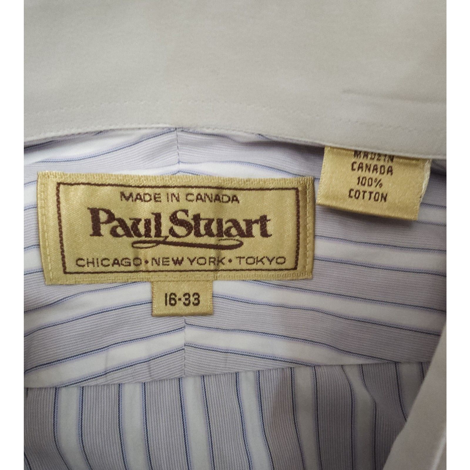 Paul Stuart Paul Stuart Soft Cotton Striped Button Down Shirt 16-33 Size US L / EU 52-54 / 3 - 4 Thumbnail