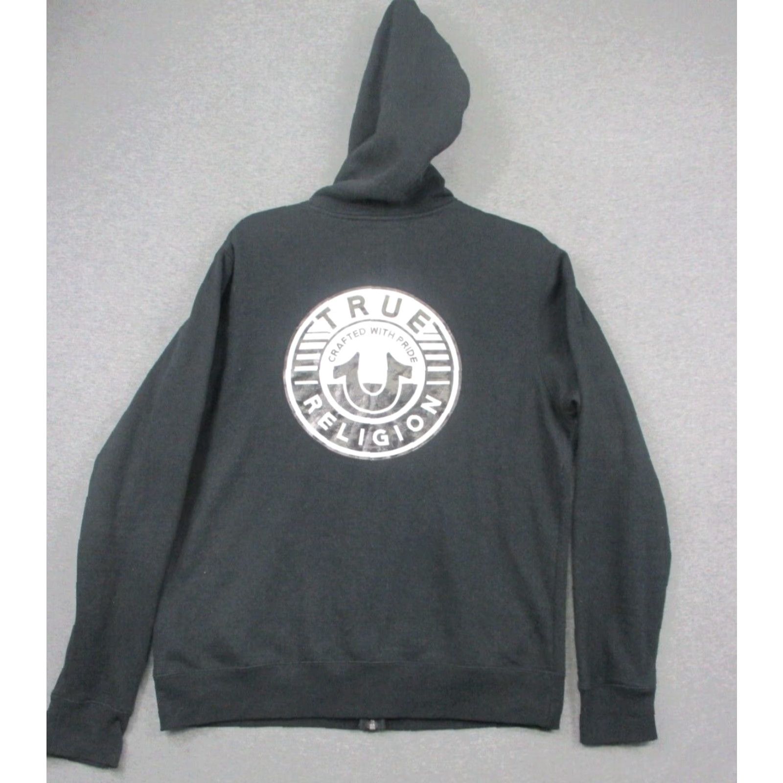 True Religion True Religion Hoodie Mens Size Large Black Logo Zip Full Zip Hooded Pockets Crew Neck Sweatshirt Jacket Size US L / EU 52-54 / 3 - 3 Thumbnail