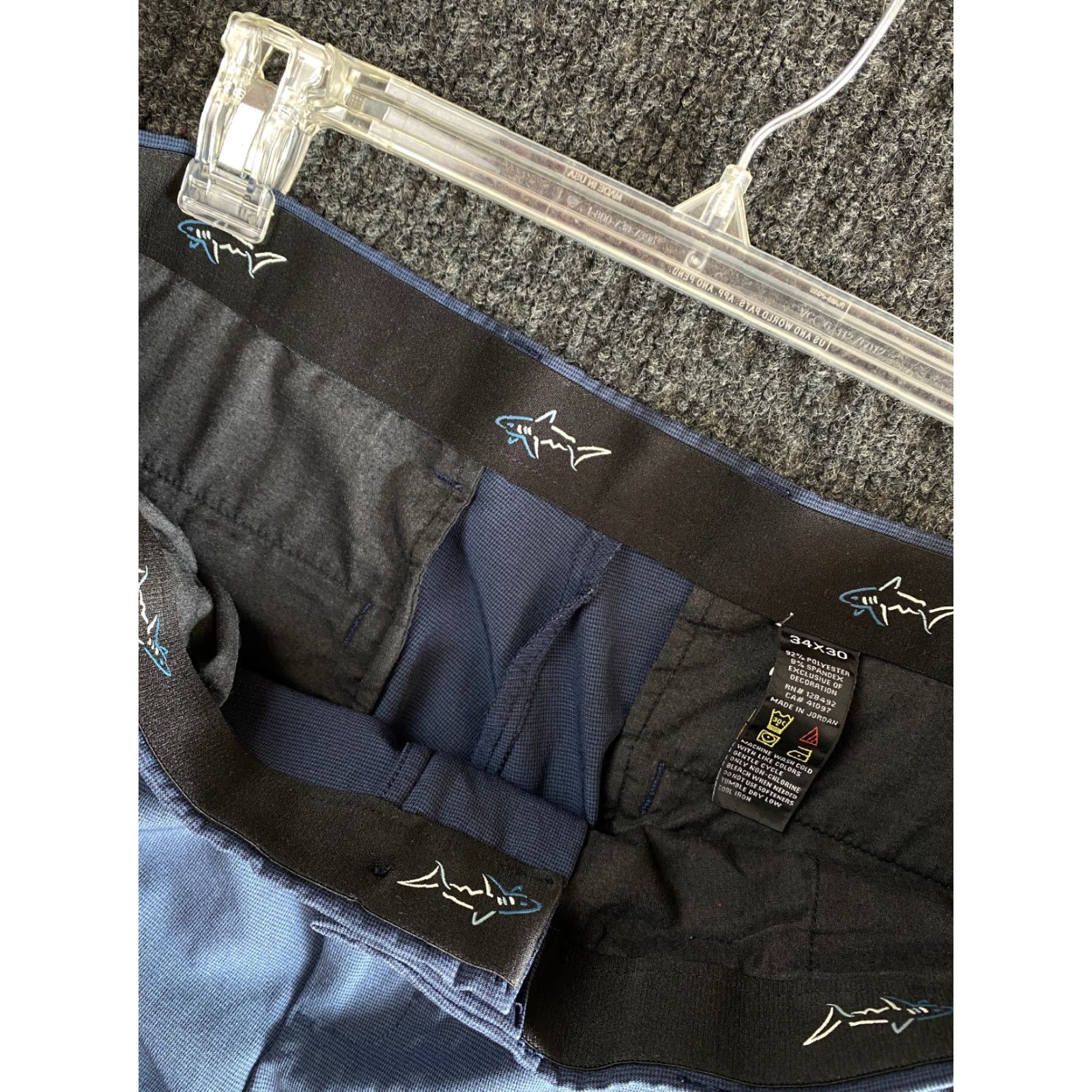 Vintage Greg Norman Mens Golf Pants Slacks Chino Navy Blue 34 x 30 Stretch Regular 5-Pocket Design Size US 34 / EU 50 - 4 Thumbnail