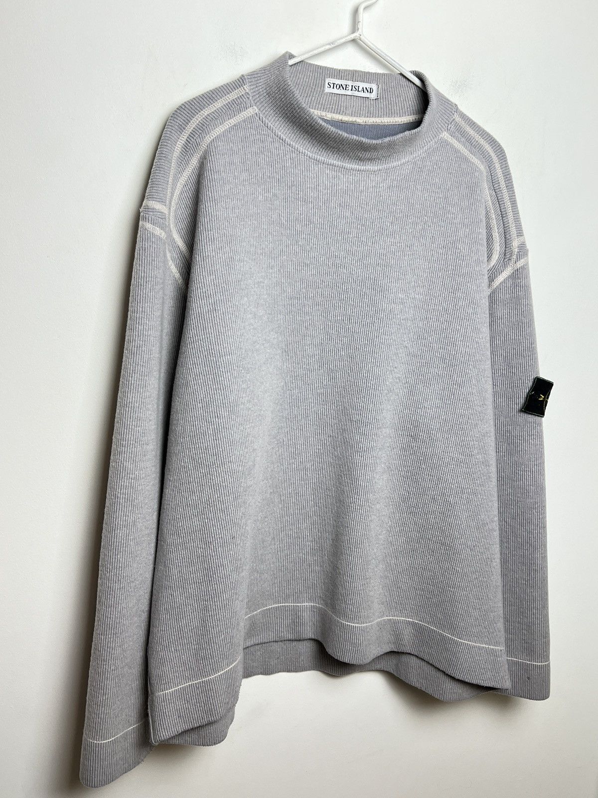 Stone Island stone island 1999 crewneck ribbed sweater archive Size US XL / EU 56 / 4 - 9 Thumbnail