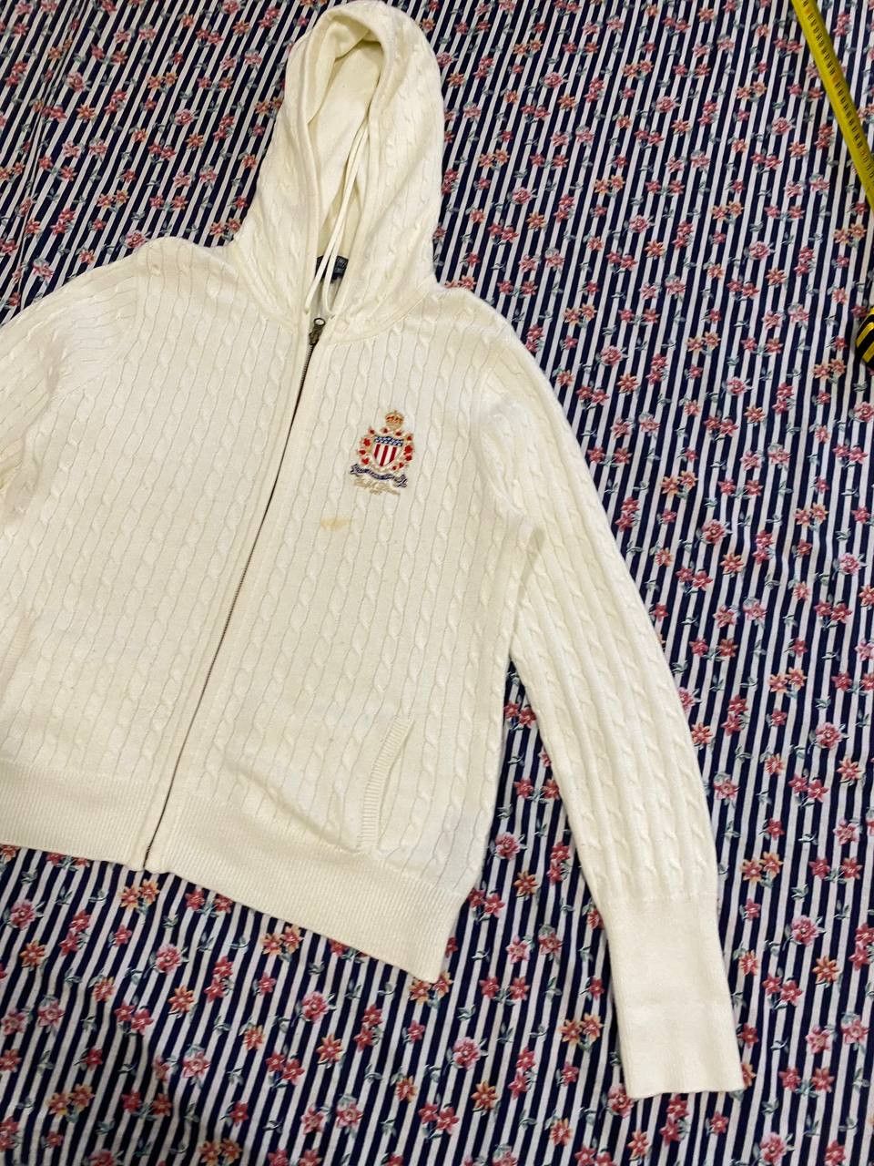 Polo Ralph Lauren Polo Ralph Lauren Cable Knit Zip Hoodie Size L / US 10 / IT 46 - 18 Thumbnail
