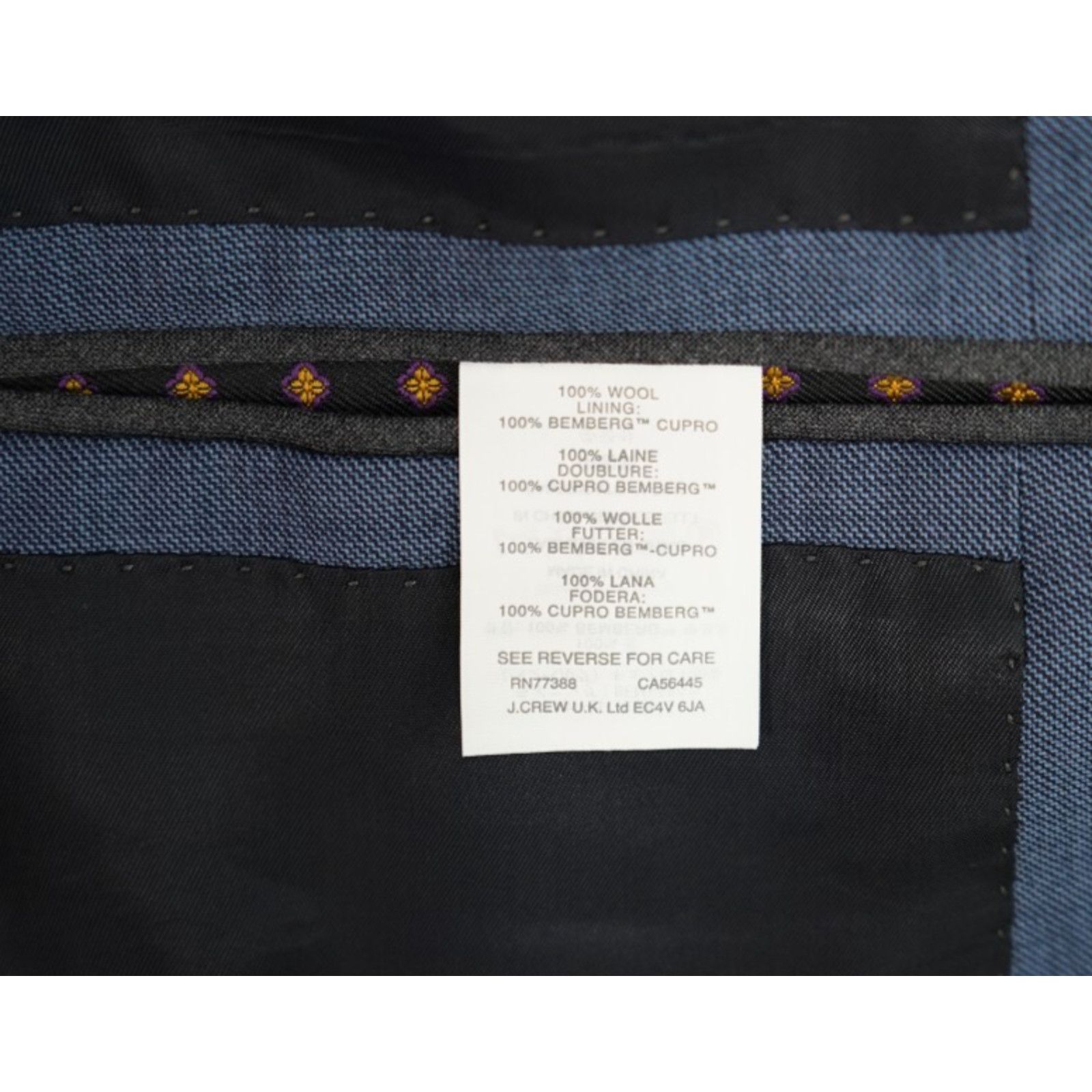 J.Crew NWT J. Crew Crosby Suit Jacket Mens 46R Tollegno 1900 Size 46R - 8 Thumbnail