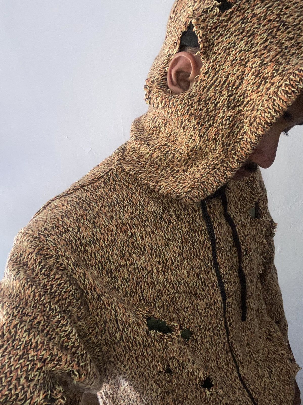 Marni × Uniqlo Marni x uniqlo wool knit distressed cut out zip hoodie Size US S / EU 44-46 / 1 - 12 Thumbnail