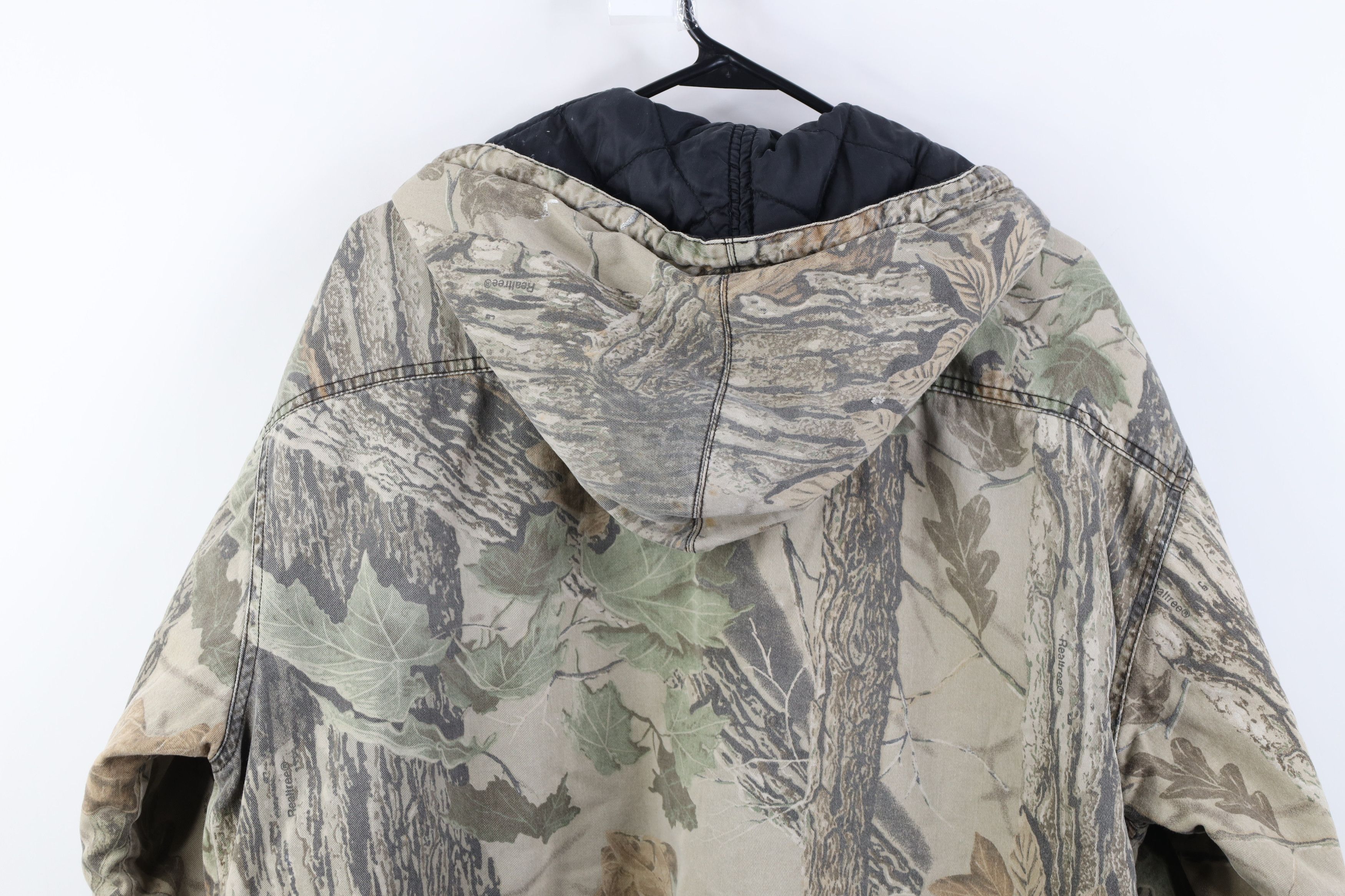Vintage Vintage 90s Streetwear Camouflage Quilted Hooded Jacket Size US XL / EU 56 / 4 - 15 Thumbnail