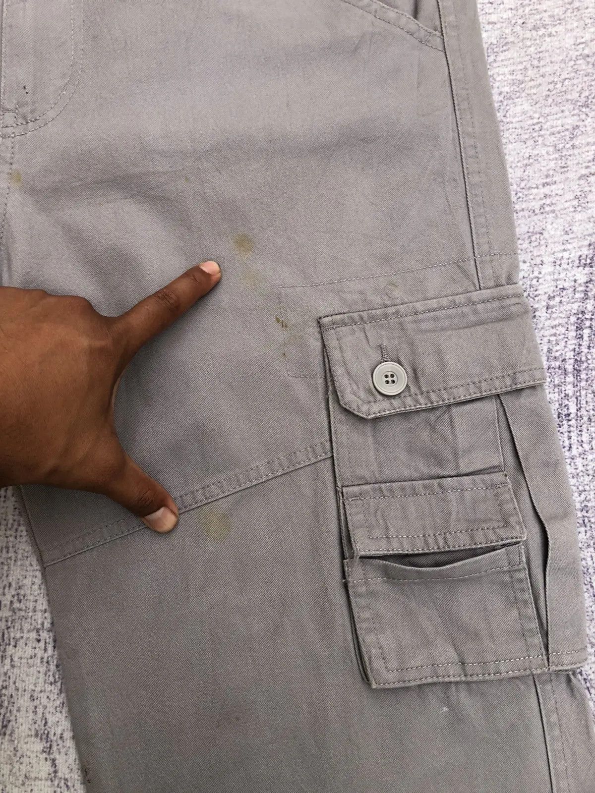 Japanese Brand × Vintage Straight Leg Cargo Pants Loose Bottoms With 6 Pocket Size US 34 / EU 50 - 8 Thumbnail