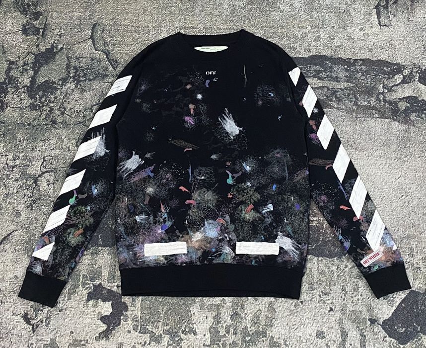 Off white galaxy crewneck best sale