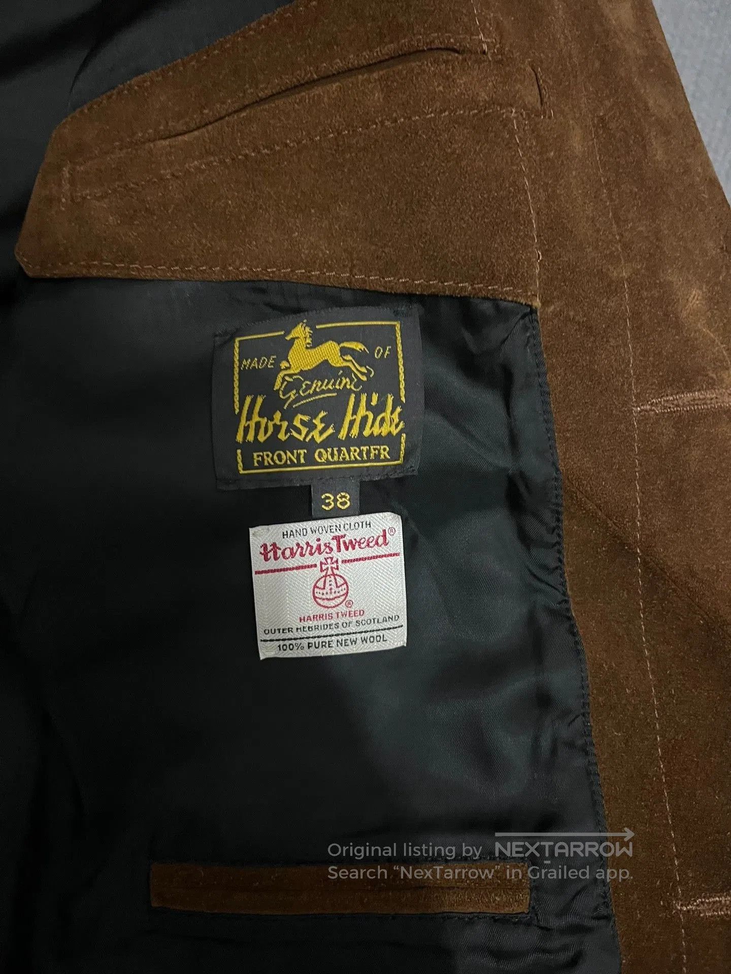 RRL Ralph Lauren Vintage Suede Work Leather Jacket. Size US M / EU 48-50 / 2 - 5 Thumbnail