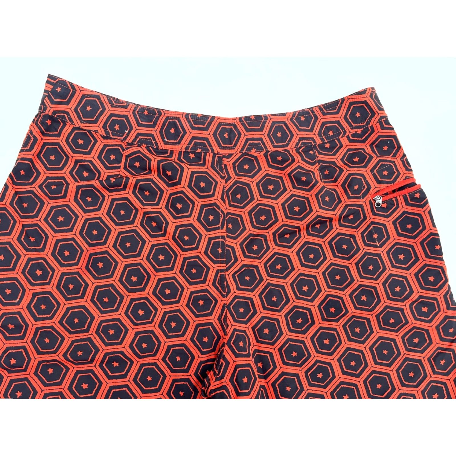 Patagonia Patagonia Board Shorts Geometric Pattern Sz 35 Men's Wavefarer Nylon Red Beach Outdoor Surfing Mens Bottom Size US 35 - 4 Thumbnail