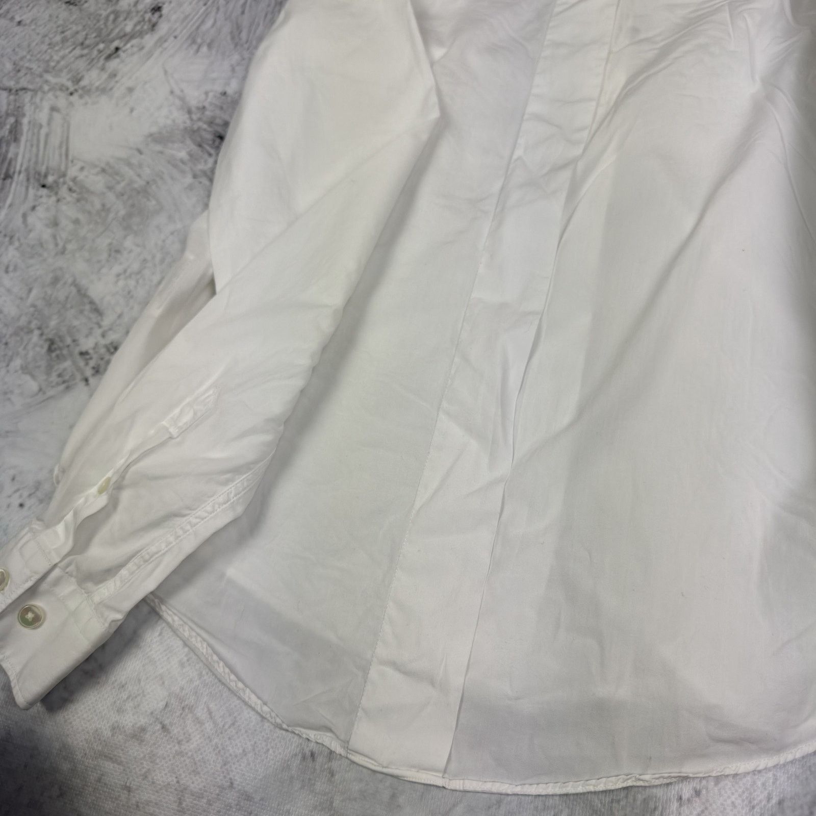 Acne Studios Acne Sloan Womens White Cotton Button-Up Shirt 36 Size XS / US 0-2 / IT 36-38 - 7 Thumbnail