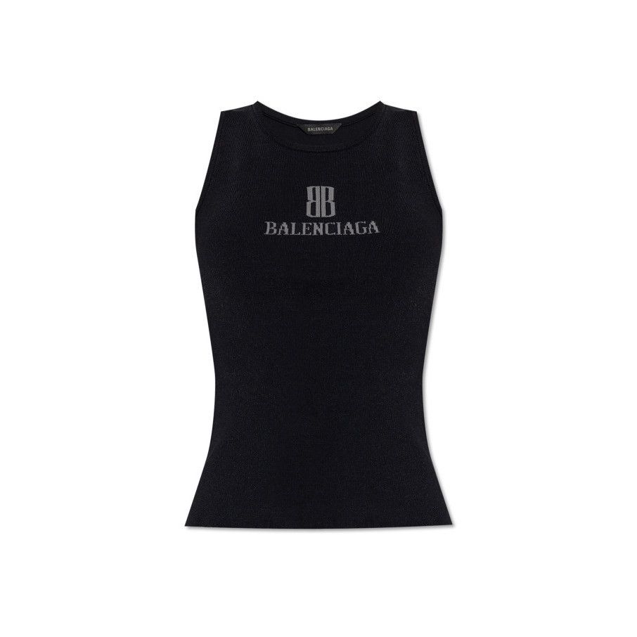 Balenciaga Black Top Shirt Women's Size:6;), Women's