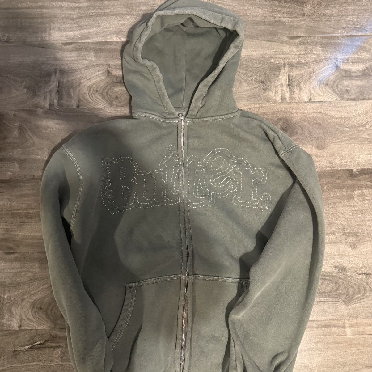 Butter Goods Butter Goods Green Washed Zip Up Size US M / EU 48-50 / 2 - 8 Thumbnail