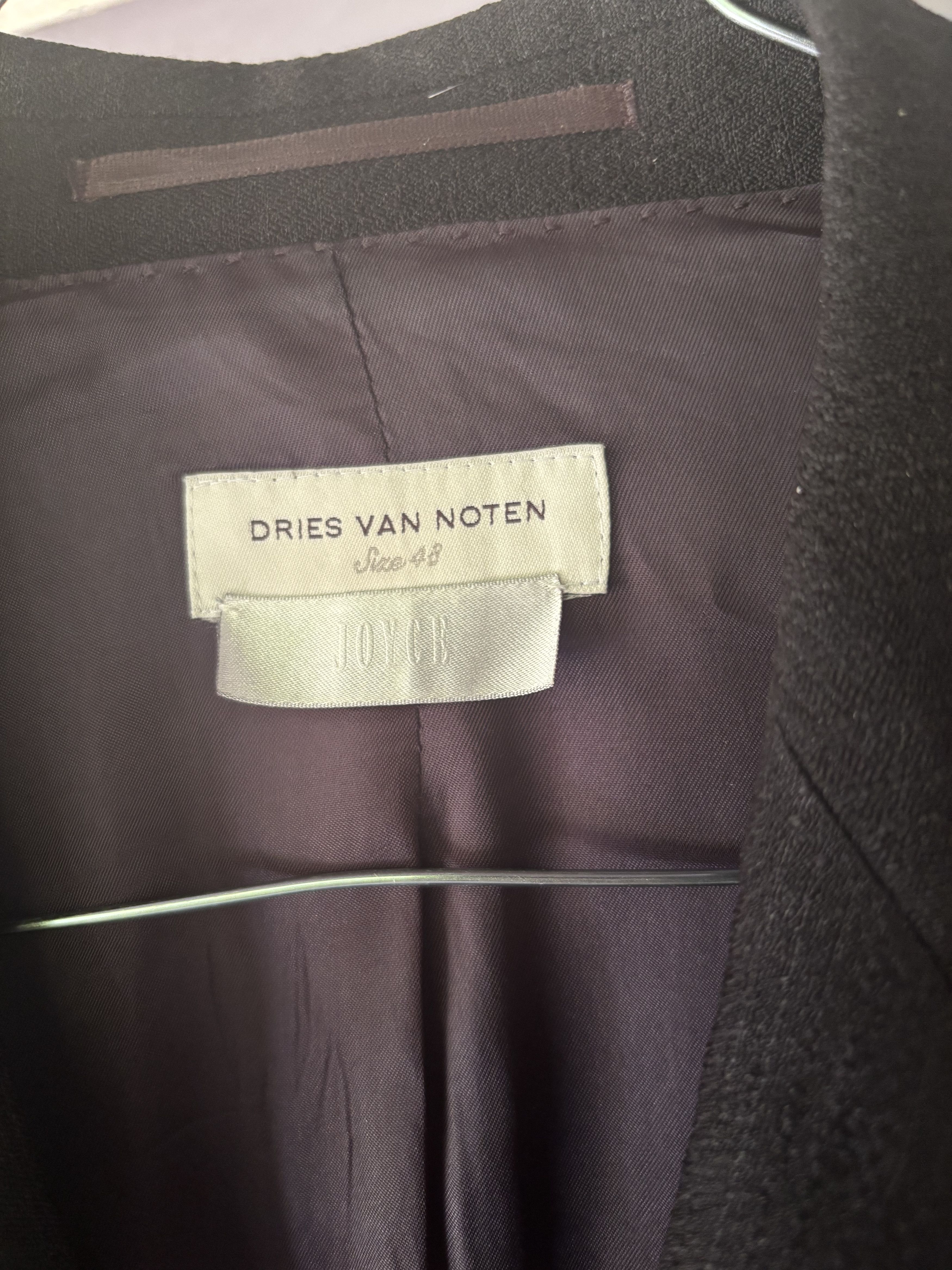 Dries Van Noten Dries Van Noten Double-Breasted Blazer – Wool & Paper Blend Size 48R - 2 Thumbnail