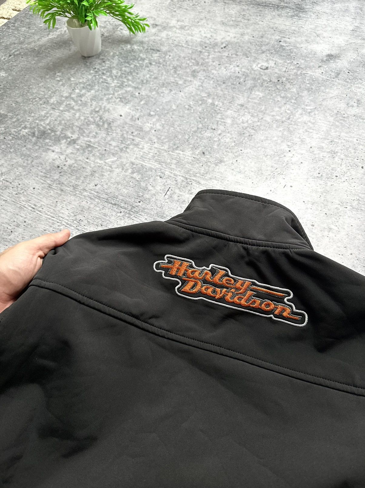 Harley Davidson Vintage Harley Davidson Motorcycle Softshell Jacket! Size US M / EU 48-50 / 2 - 5 Thumbnail
