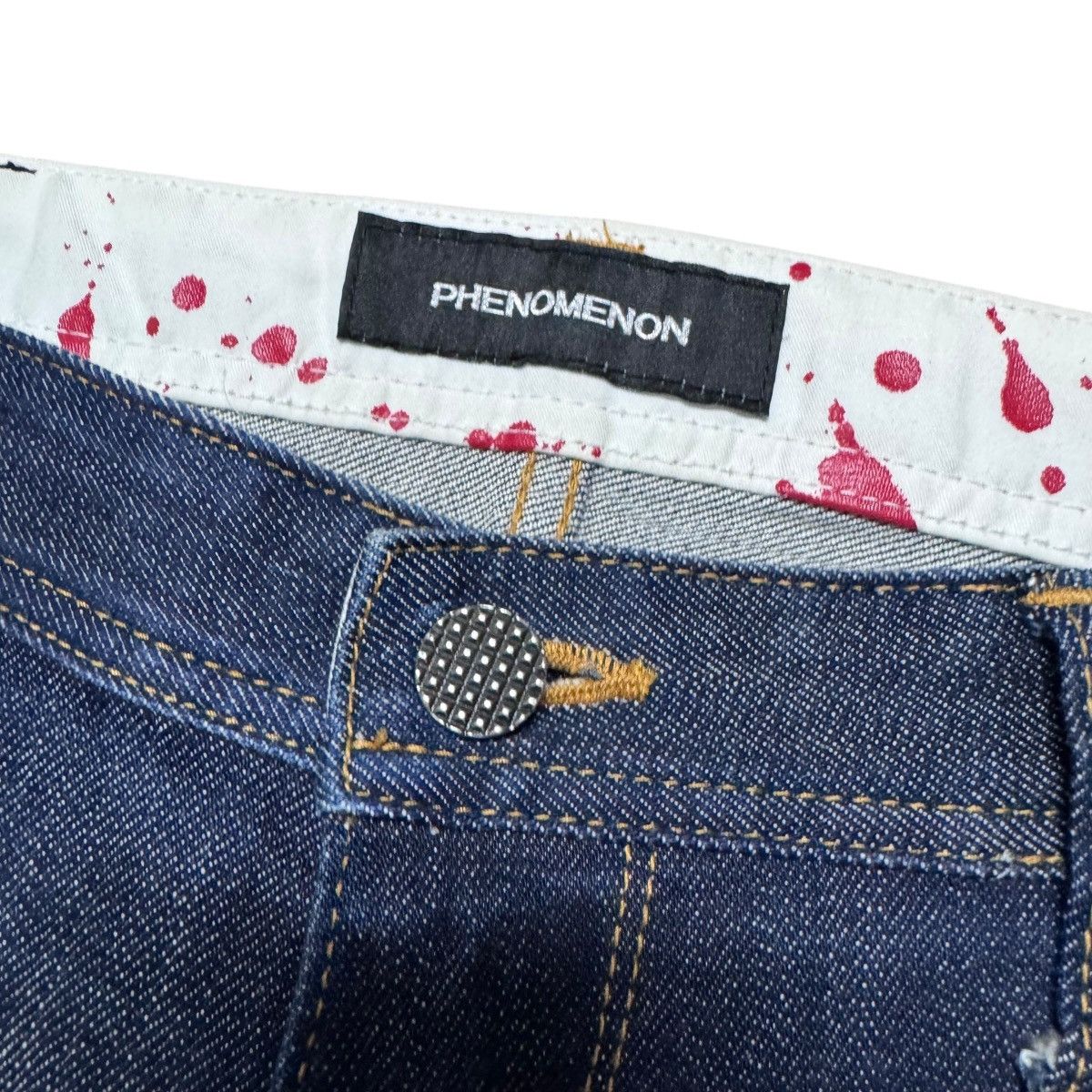 PHENOMENON AW2010 Phenomenon Cropped Denim Jeans Size US 32 / EU 48 - 8 Thumbnail