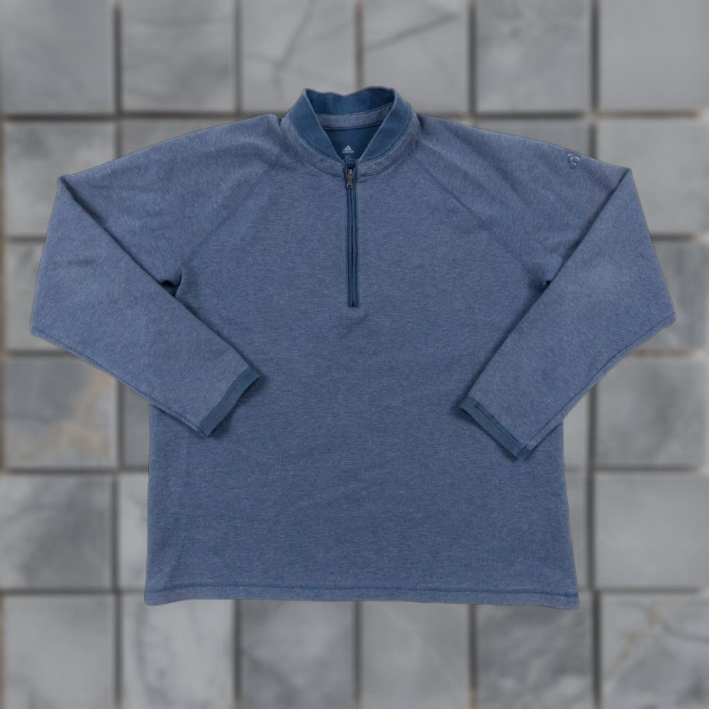 Adidas Adidas Sweater Mens XLarge Blue 1/4 Zip Adi Club Pullover Adult XL Golf Casual Size US XL / EU 56 / 4 - 1 Thumbnail