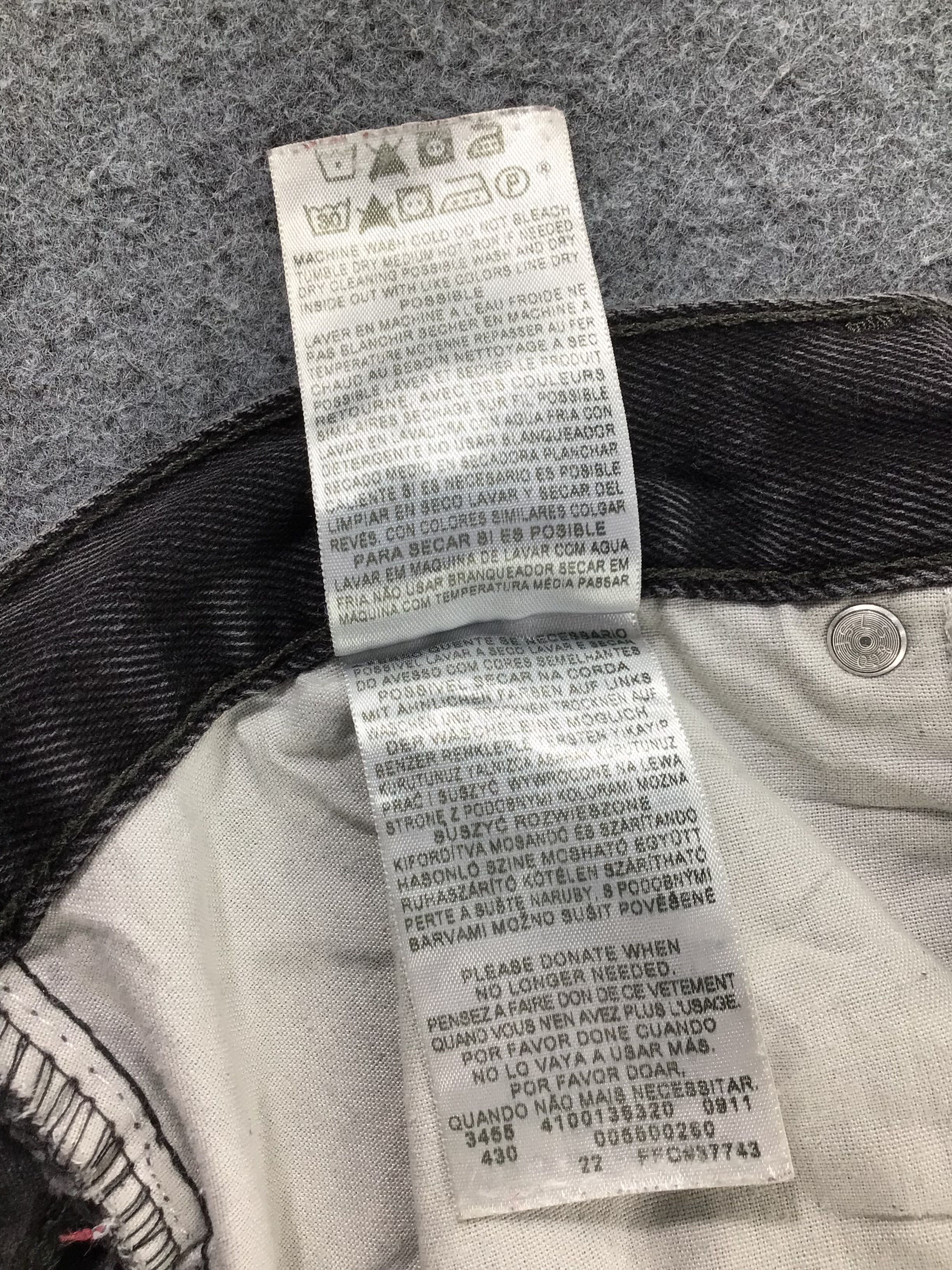 Levi's Vintage Levis 550 Jeans Faded Black Denim KJ263 Size US 37 - 11 Thumbnail