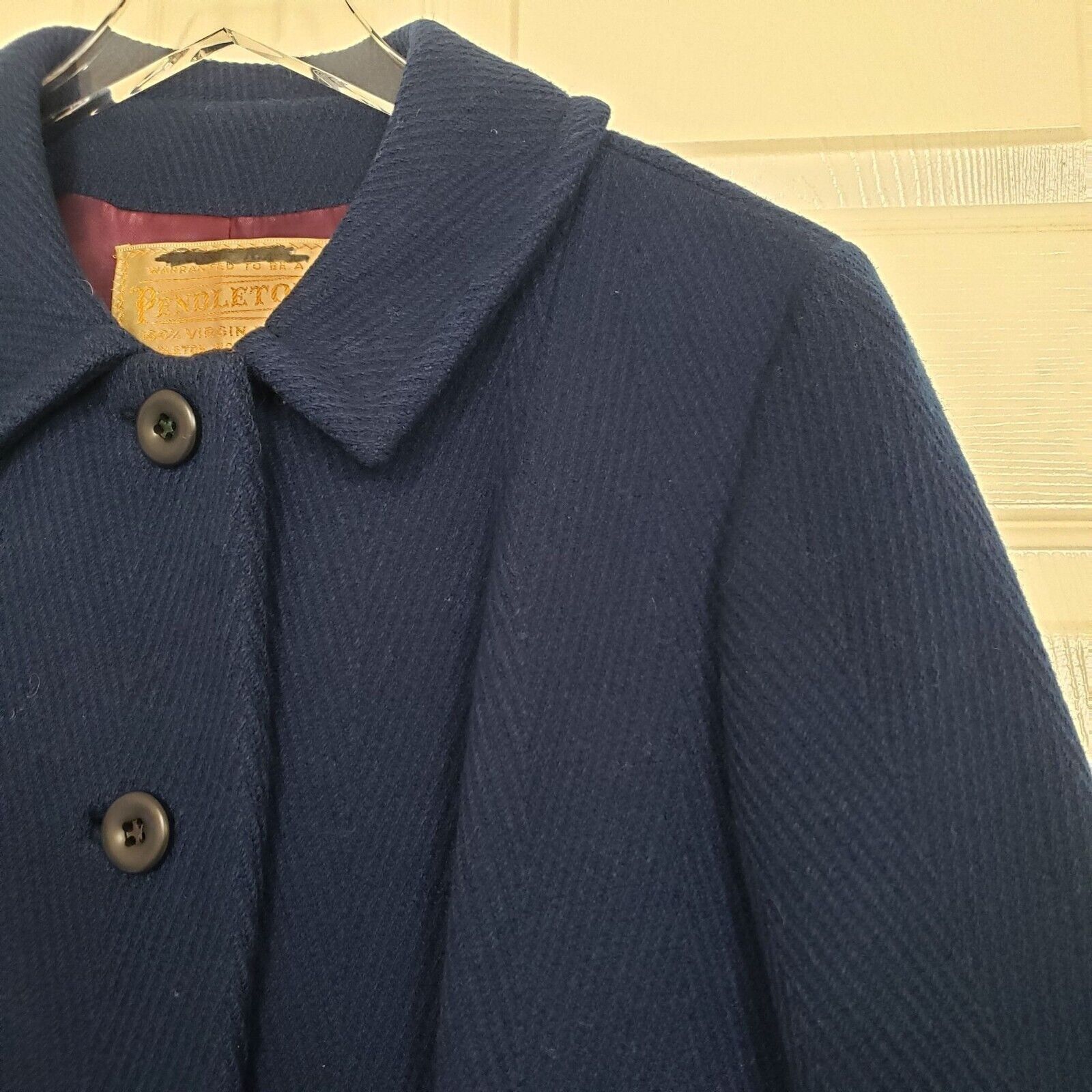 Pendleton Vintage Pendleton Wool Coat Ribbed Button Front Women Size L Size L / US 10 / IT 46 - 3 Thumbnail